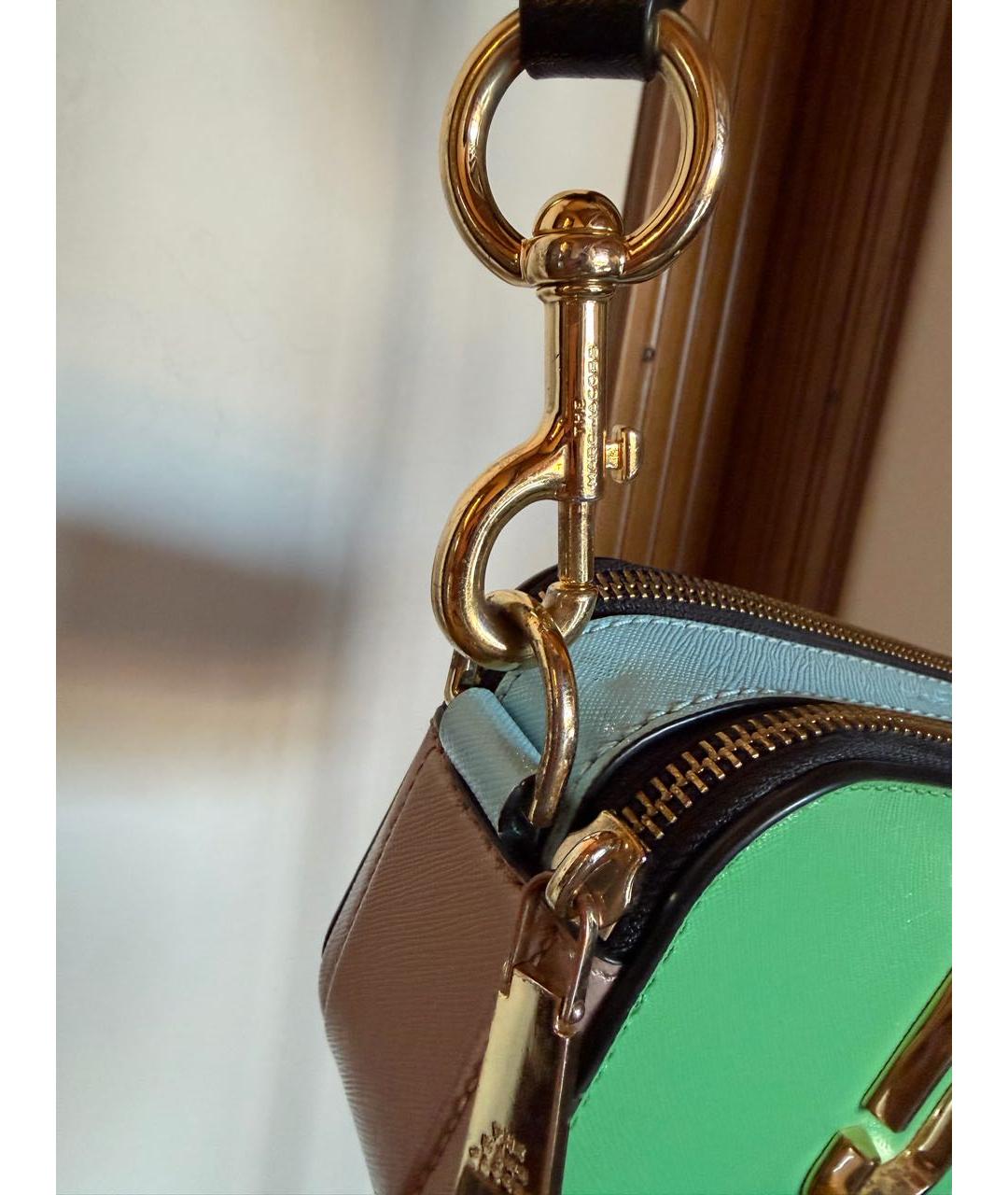 MARC JACOBS Зеленая кожаная сумка через плечо, фото 3