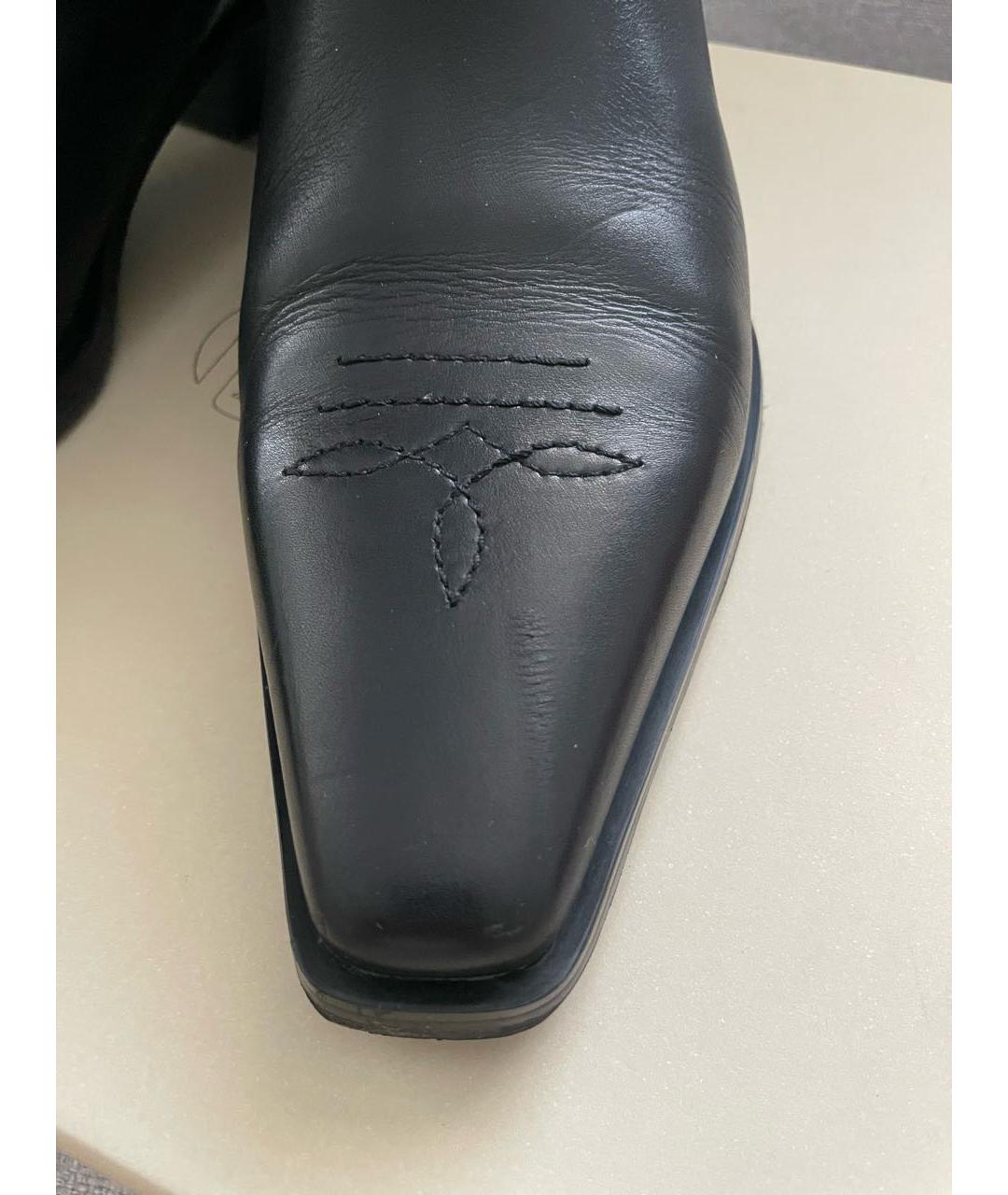 12 STOREEZ Черные кожаные сапоги, фото 7