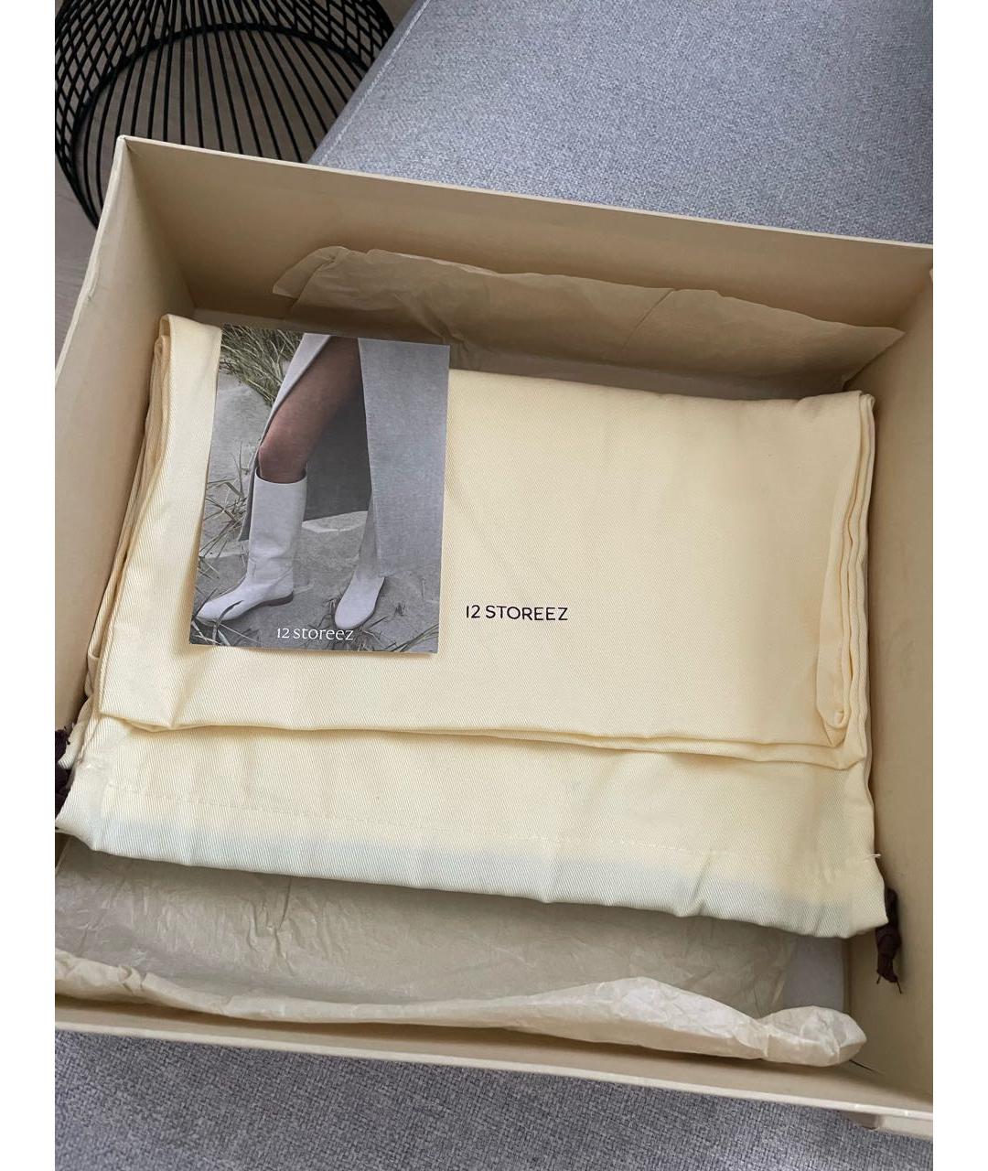 12 STOREEZ Черные кожаные сапоги, фото 5