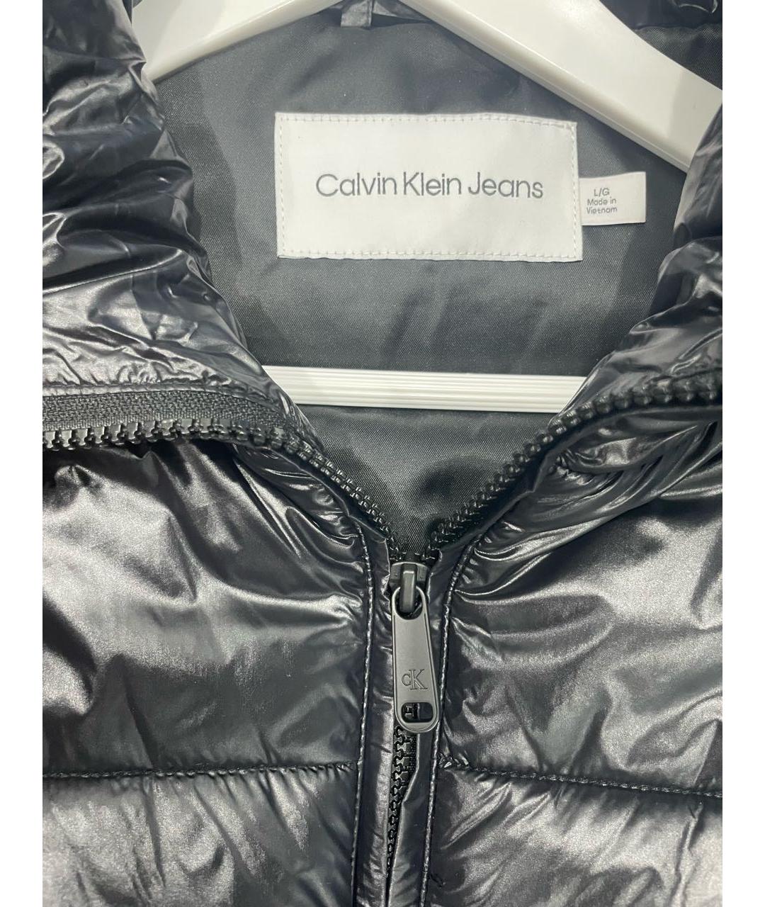 CALVIN KLEIN Черный полиэстеровый жилет, фото 5