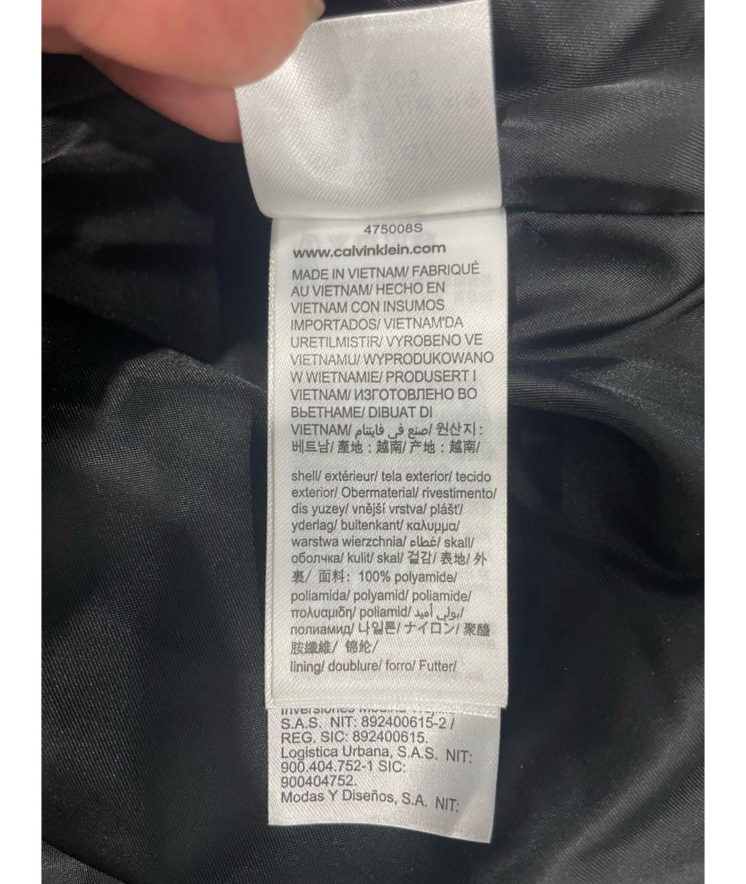 CALVIN KLEIN Черный полиэстеровый жилет, фото 6