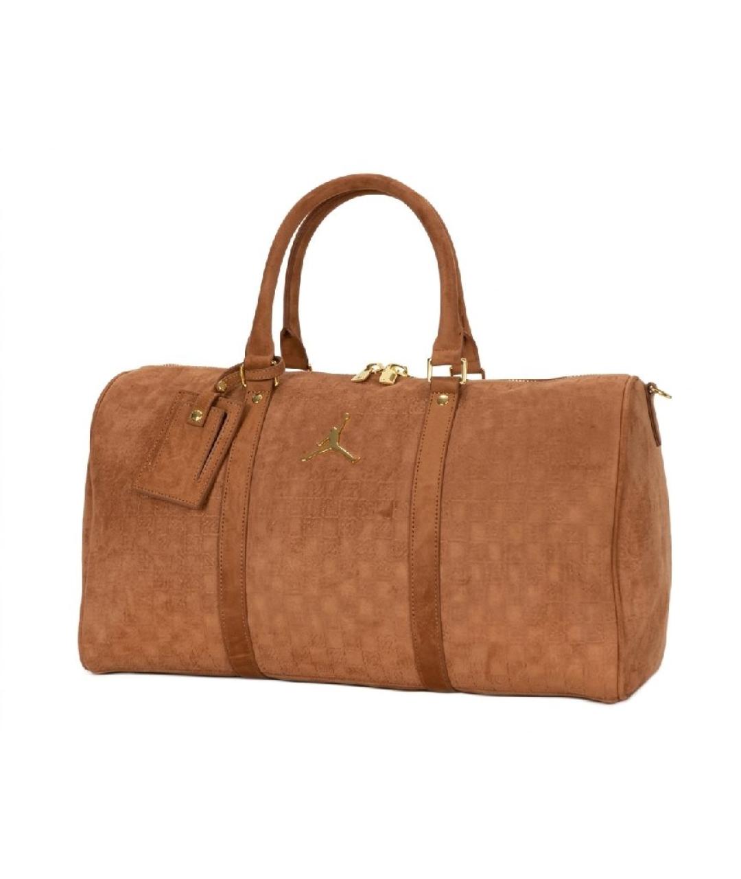 JORDAN Коричневая дорожная/спортивная сумка из искусственной кожи, фото 2