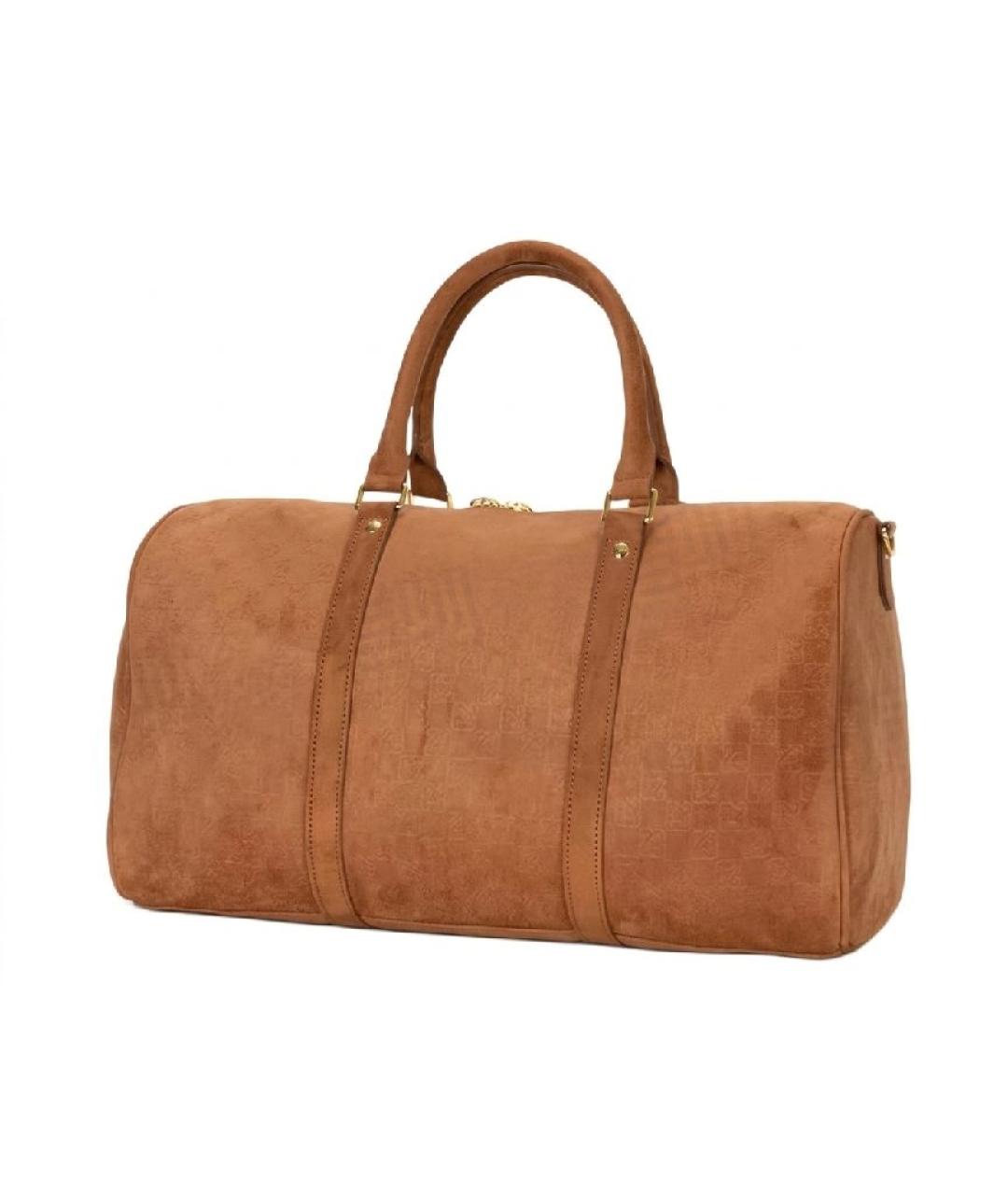 JORDAN Коричневая дорожная/спортивная сумка из искусственной кожи, фото 3