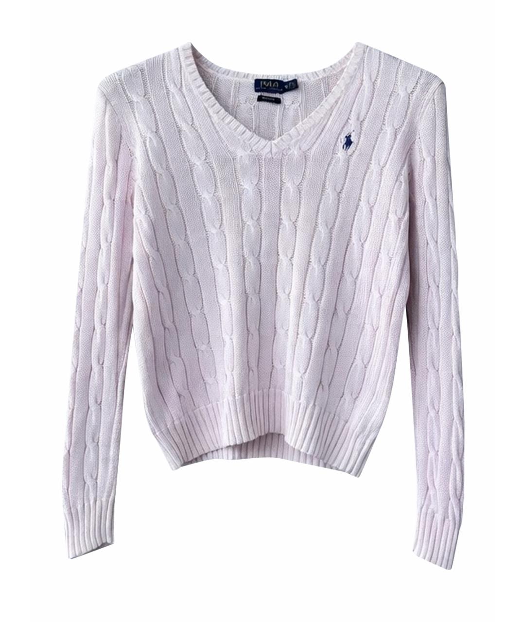 RALPH LAUREN Розовый хлопковый джемпер / свитер, фото 1