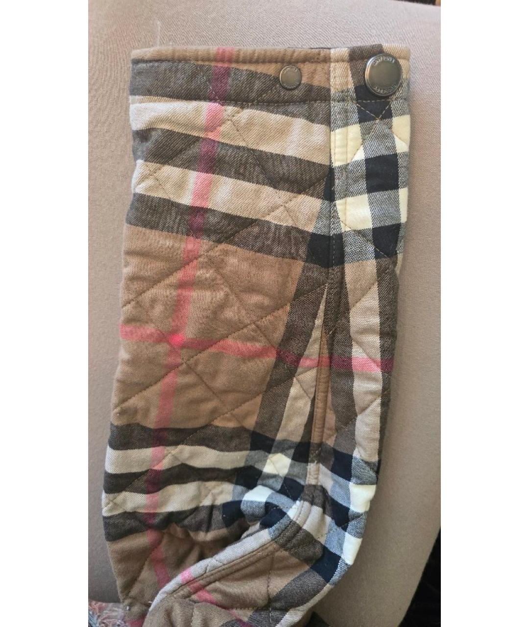 BURBERRY Бежевая хлопко-эластановая куртка, фото 4