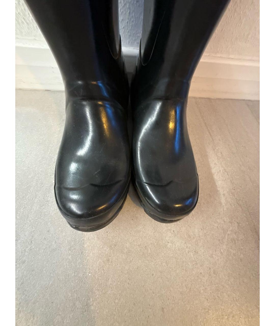HUNTER Черные резиновые сапоги, фото 3