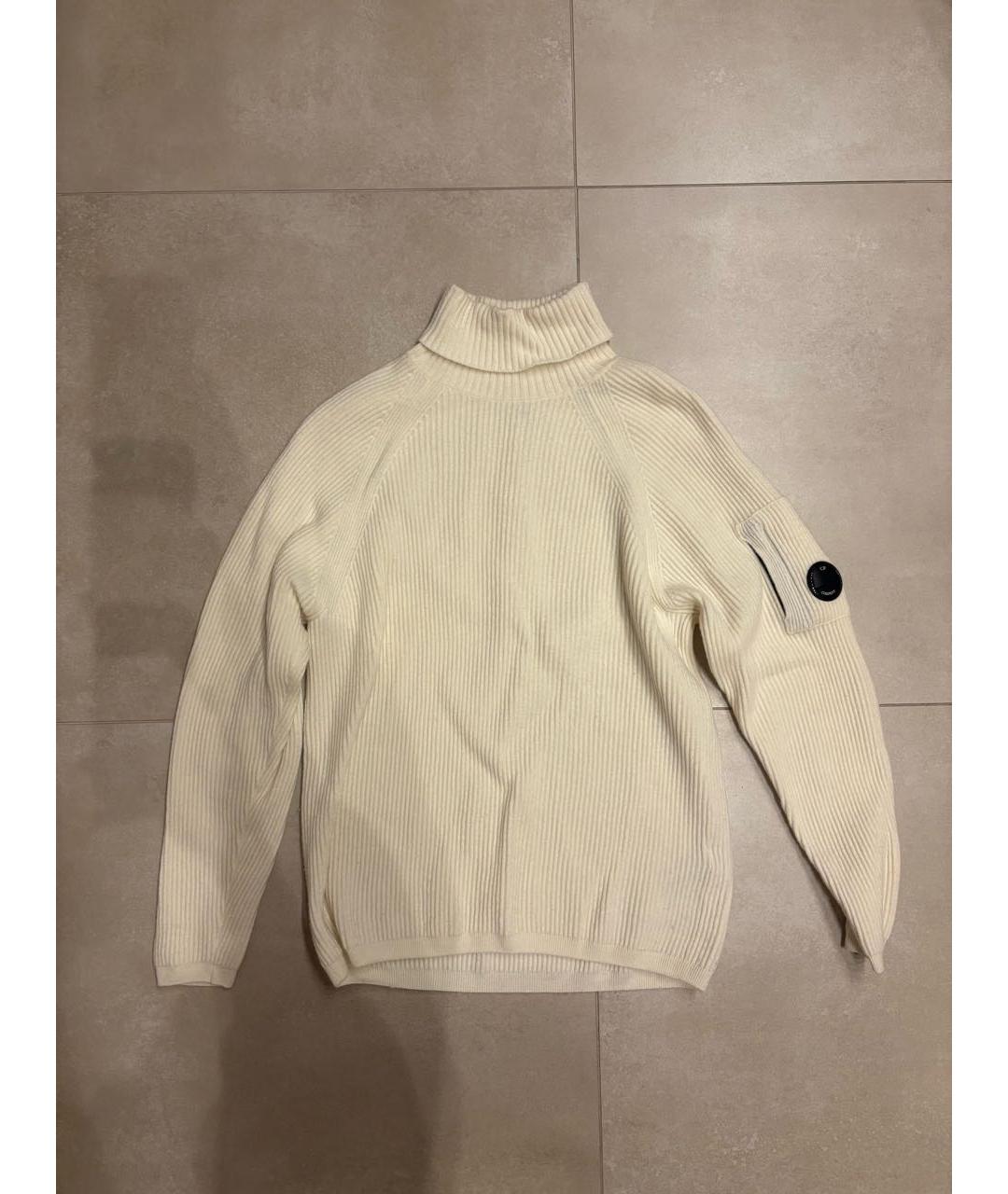 CP COMPANY Белый шерстяной джемпер / свитер, фото 5