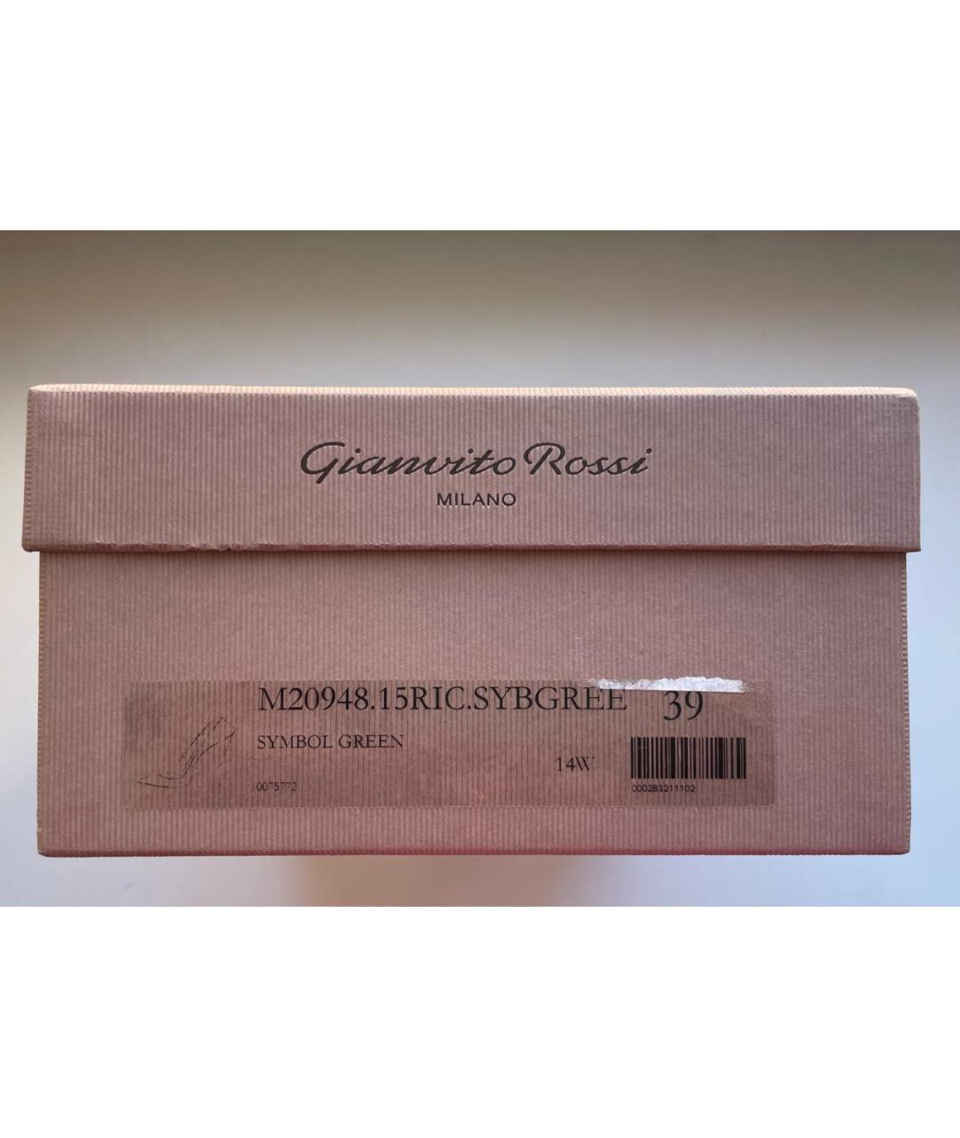 GIANVITO ROSSI Зеленые туфли, фото 8