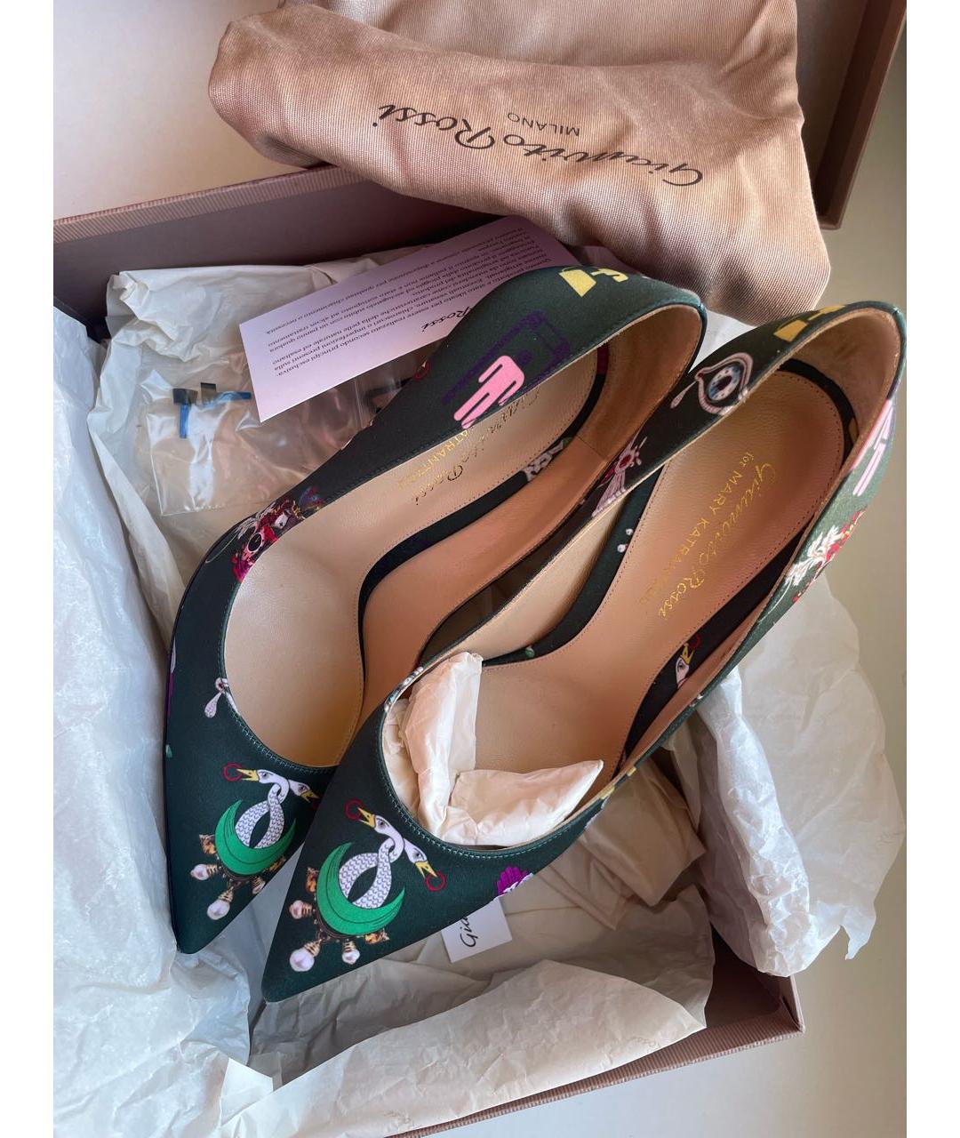 GIANVITO ROSSI Зеленые туфли, фото 4
