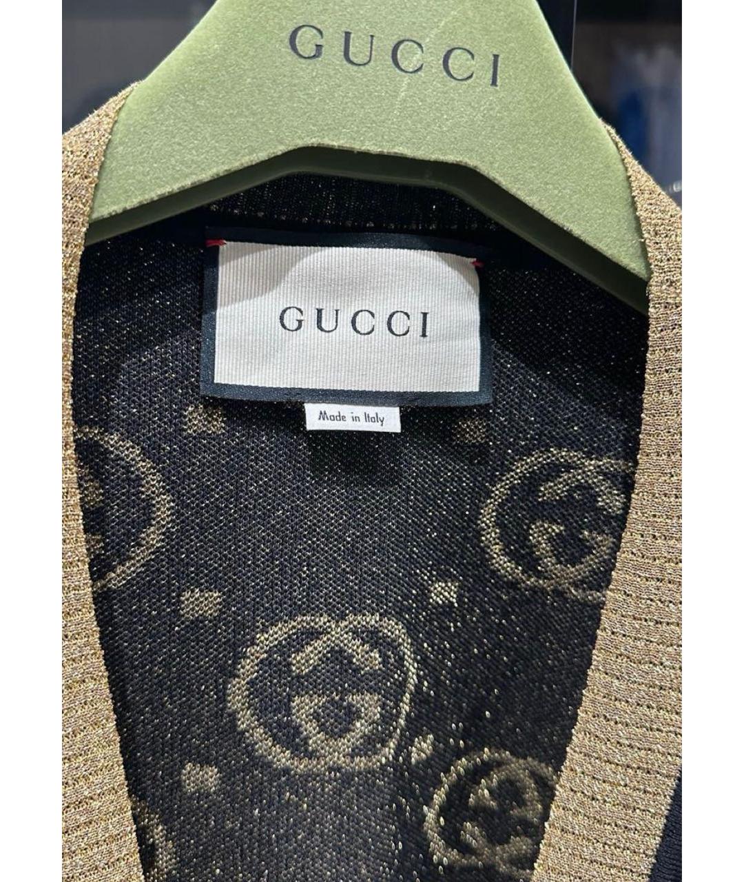 GUCCI Черный шерстяной кардиган, фото 2