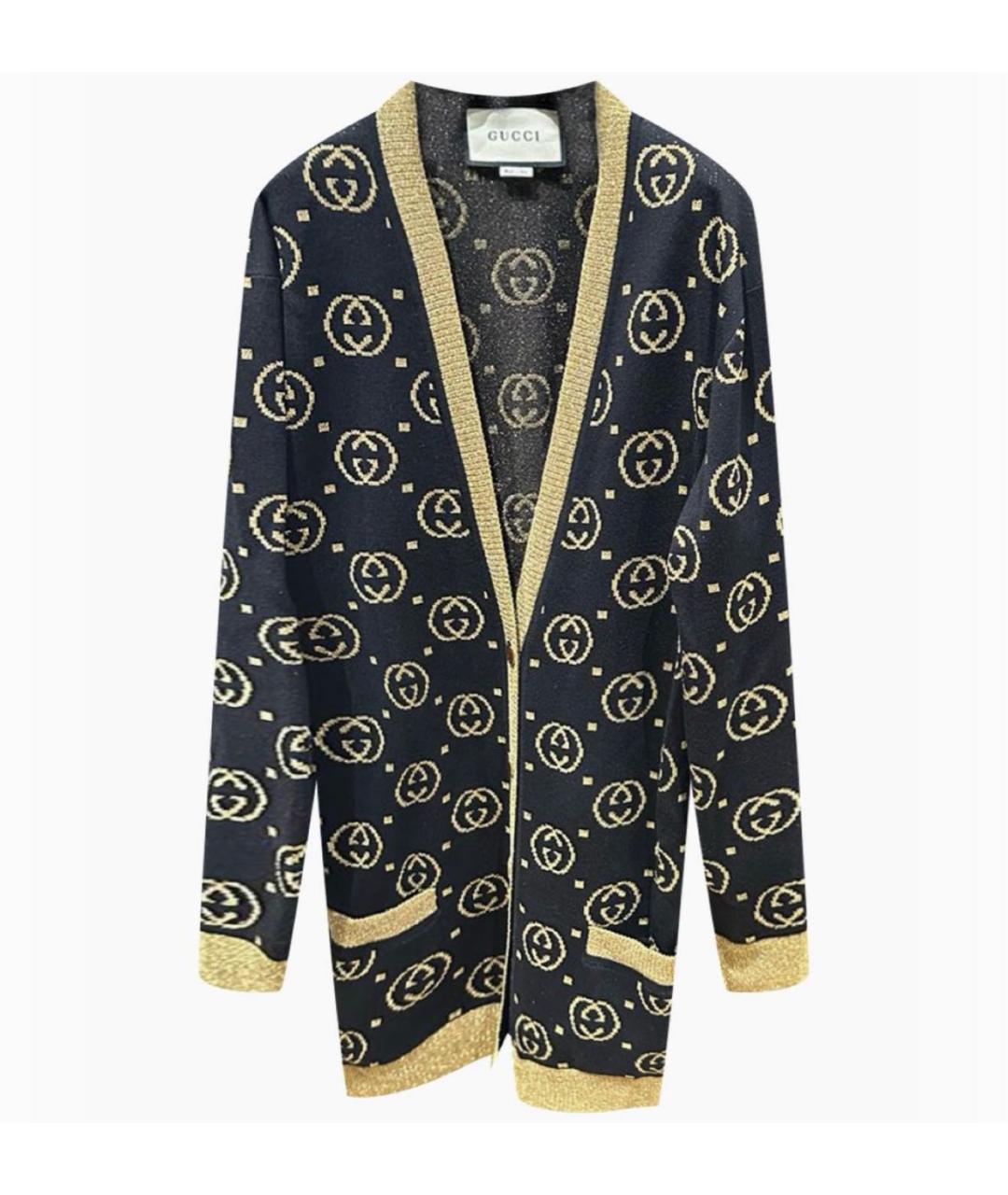 GUCCI Черный шерстяной кардиган, фото 1