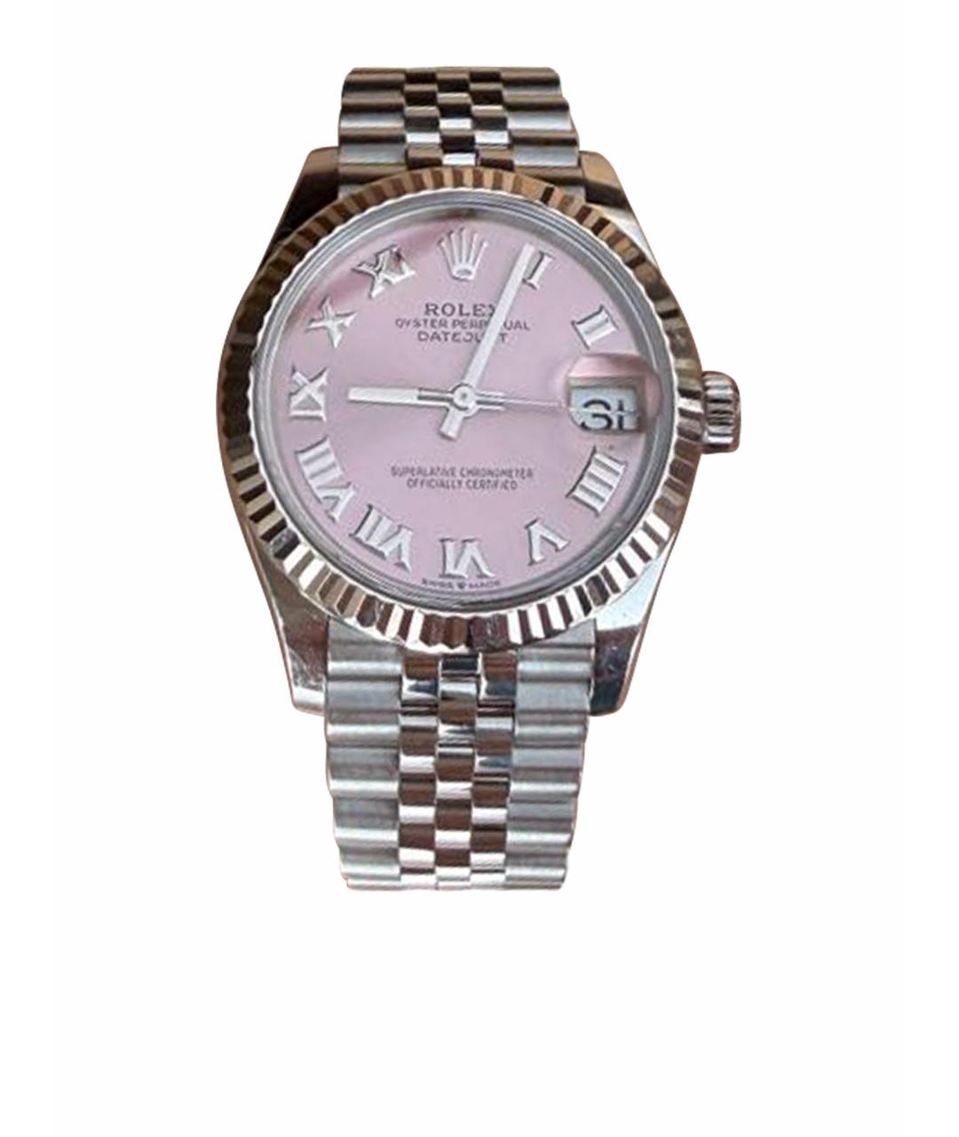 ROLEX Розовые часы из белого золота, фото 1