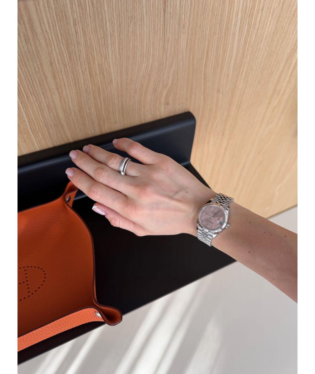 ROLEX Розовые часы из белого золота, фото 2