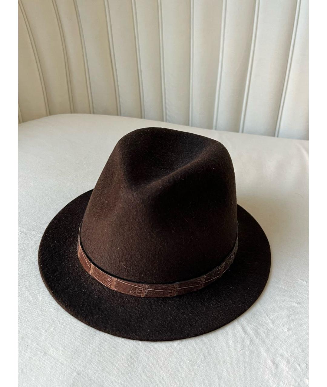 LORO PIANA Коричневая шляпа, фото 2