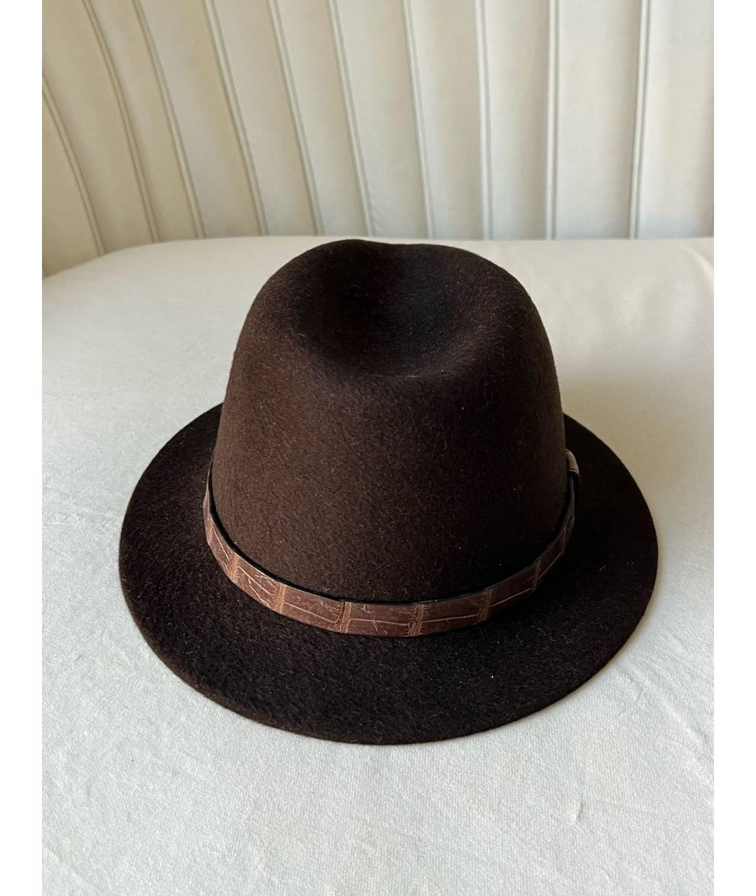 LORO PIANA Коричневая шляпа, фото 6