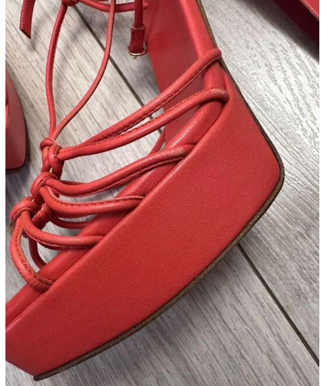 CHRISTIAN LOUBOUTIN Кожаные босоножки, фото 6