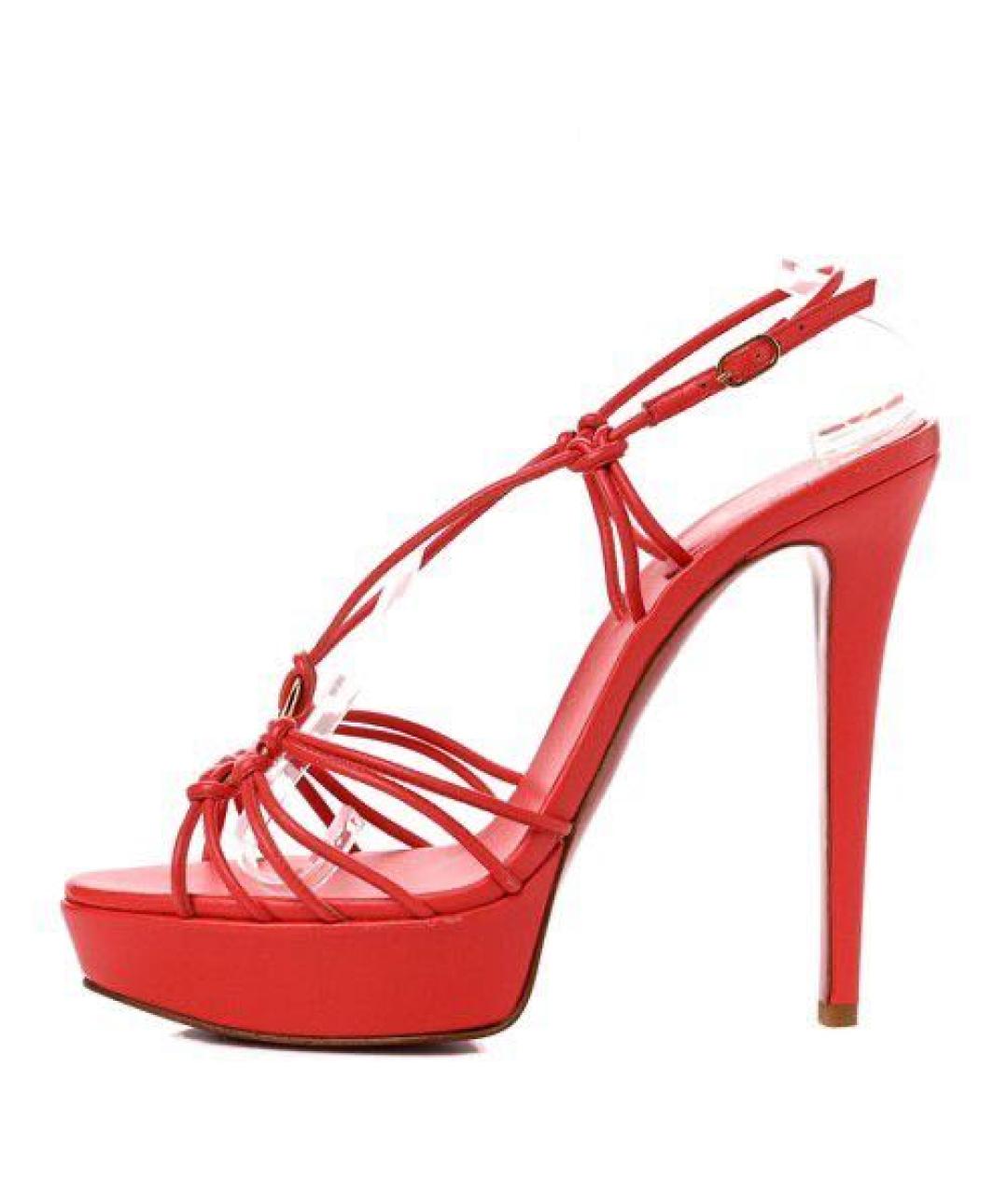 CHRISTIAN LOUBOUTIN Кожаные босоножки, фото 8