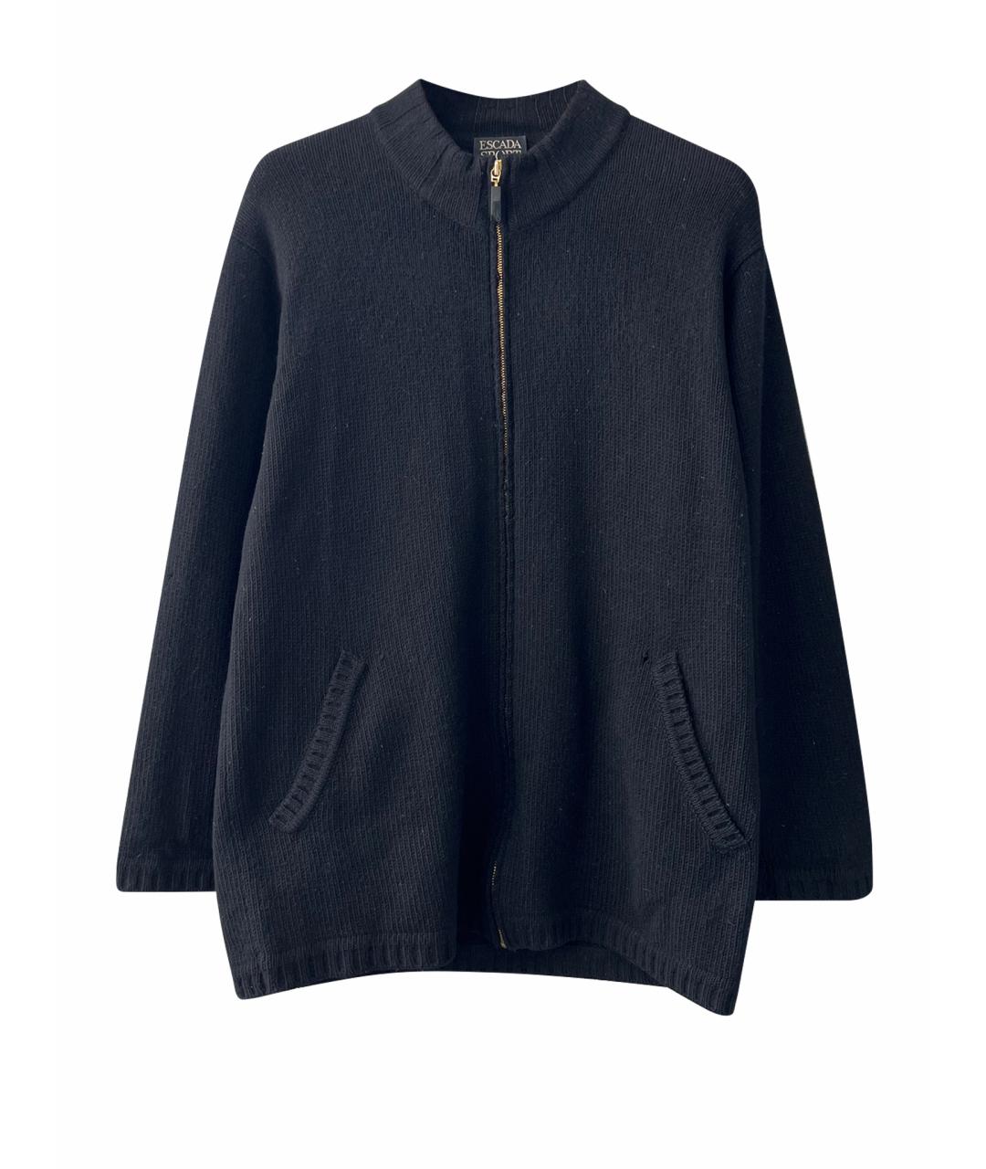 ESCADA Черный шерстяной джемпер / свитер, фото 1