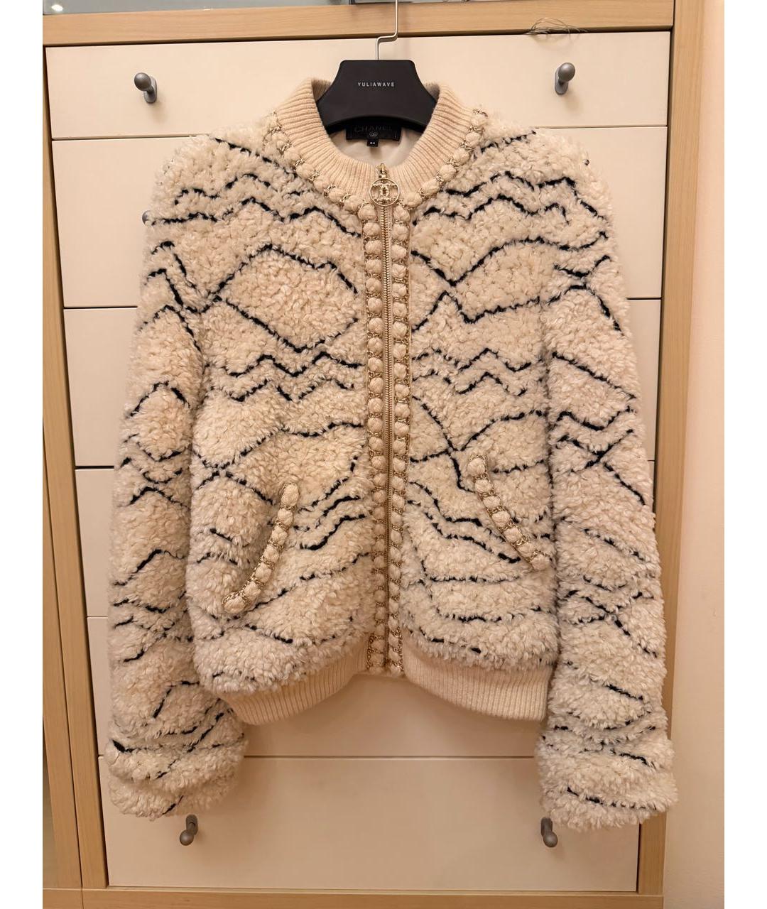 CHANEL Белая кашемировая куртка, фото 6