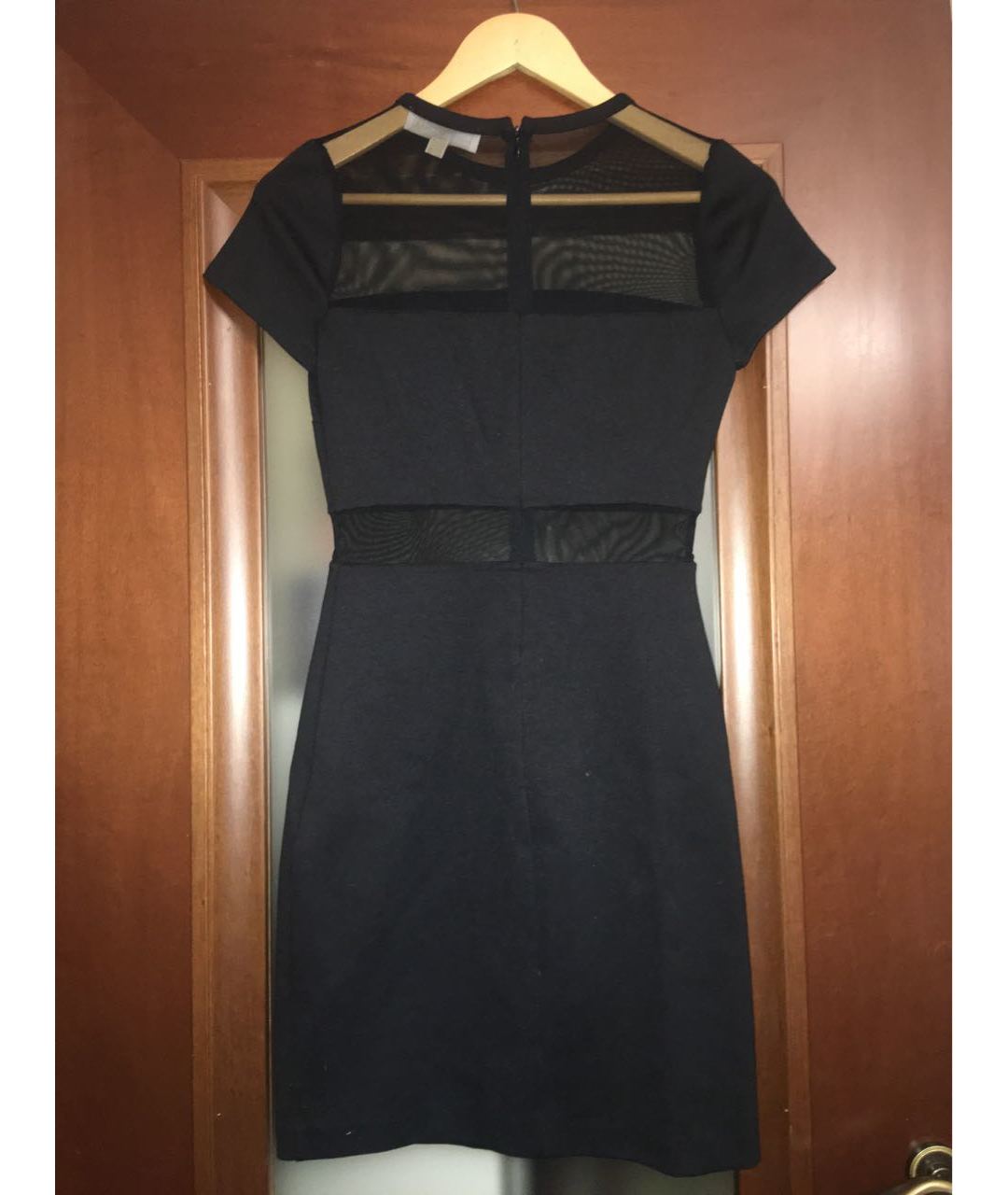 MICHAEL KORS Черное хлопко-эластановое платье, фото 2