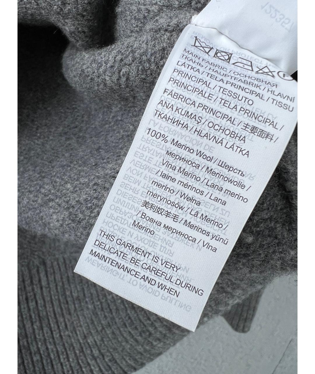 12 STOREEZ Серый шерстяной джемпер / свитер, фото 4