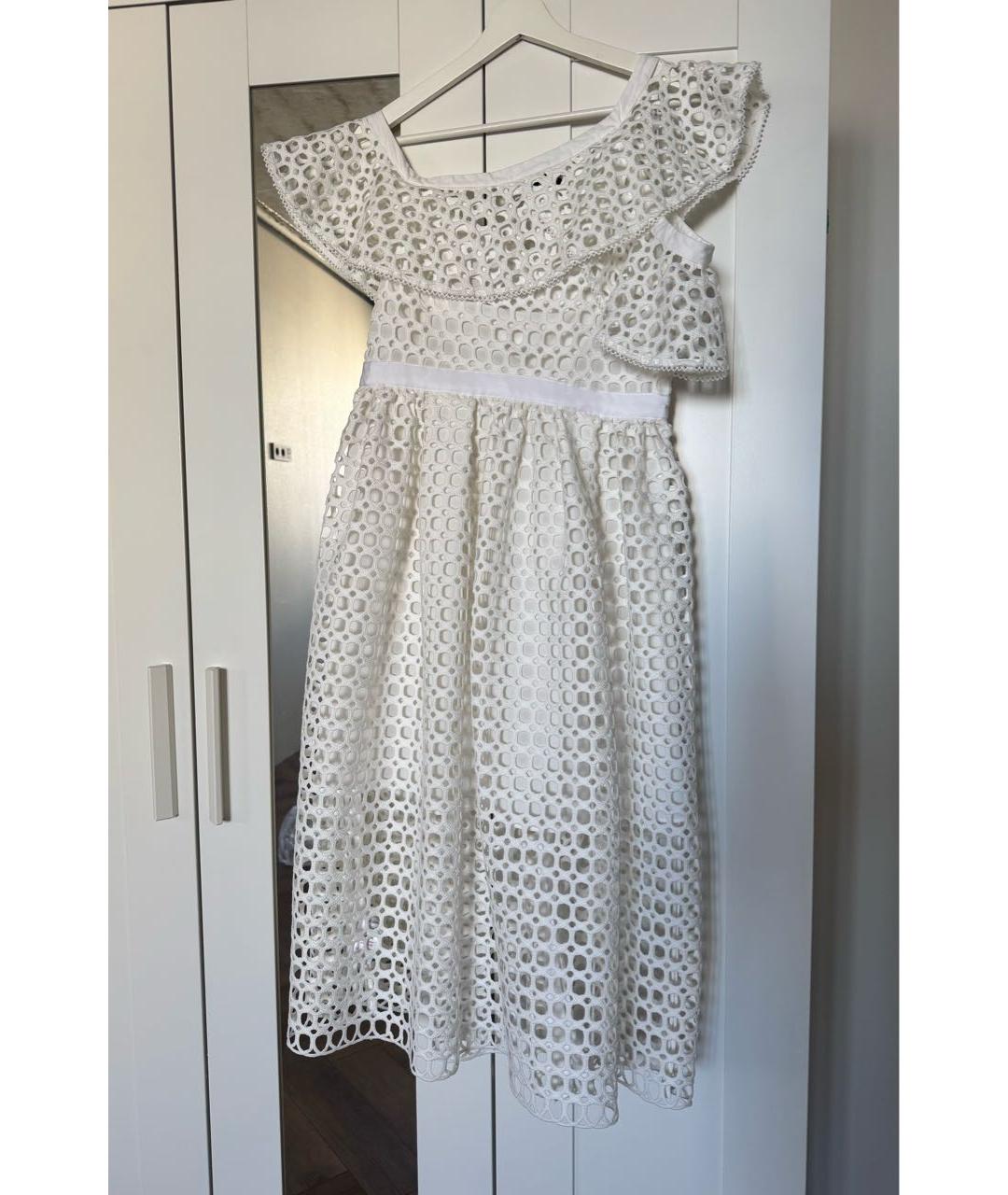 SELF-PORTRAIT Белое полиэстеровое коктейльное платье, фото 2