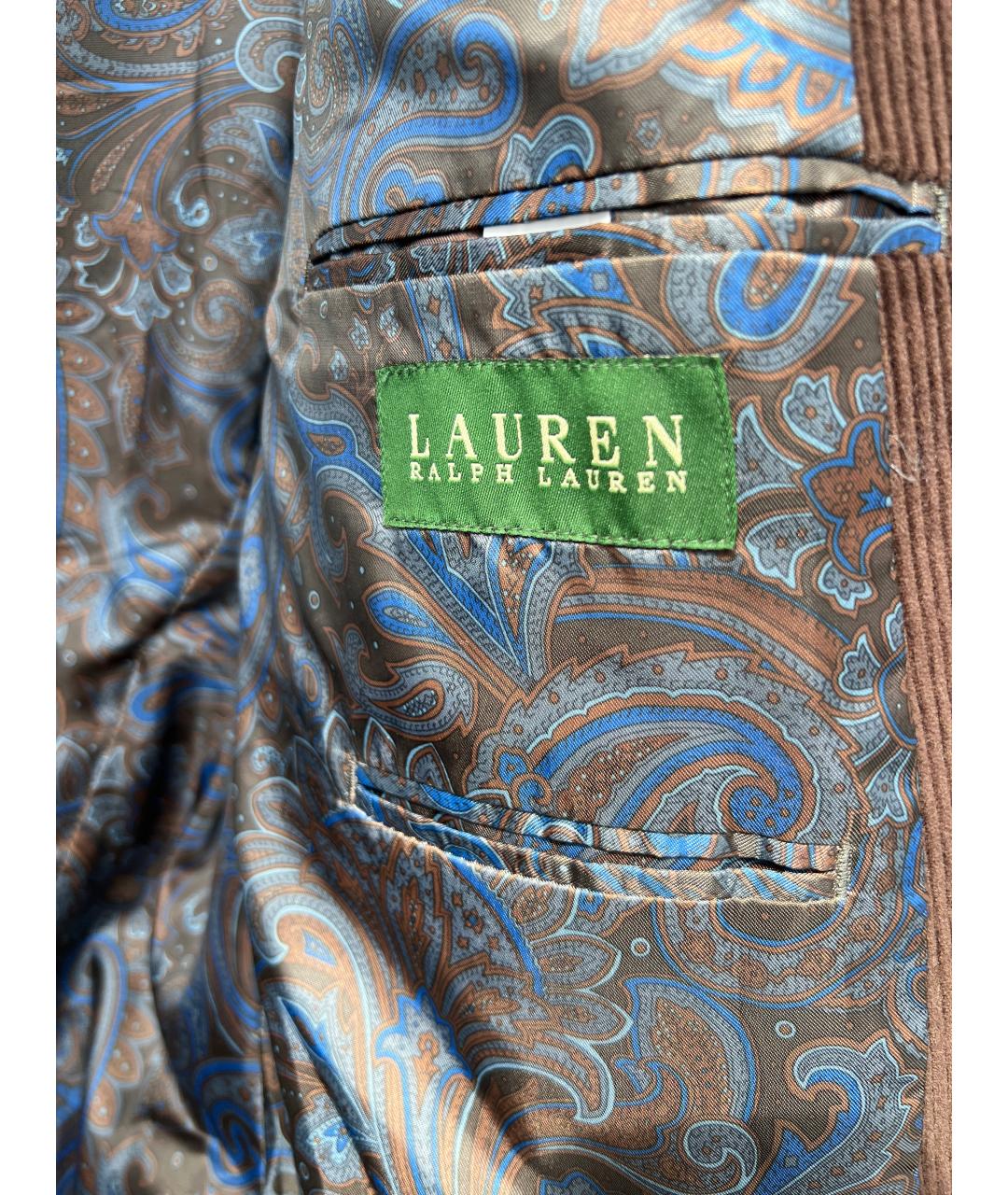 RALPH LAUREN Коричневый пиджак, фото 3