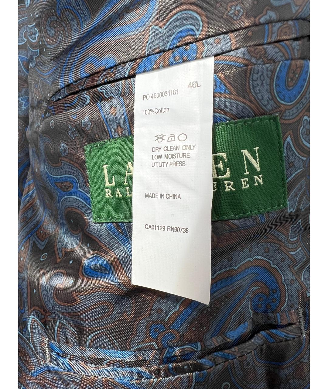 RALPH LAUREN Коричневый пиджак, фото 4