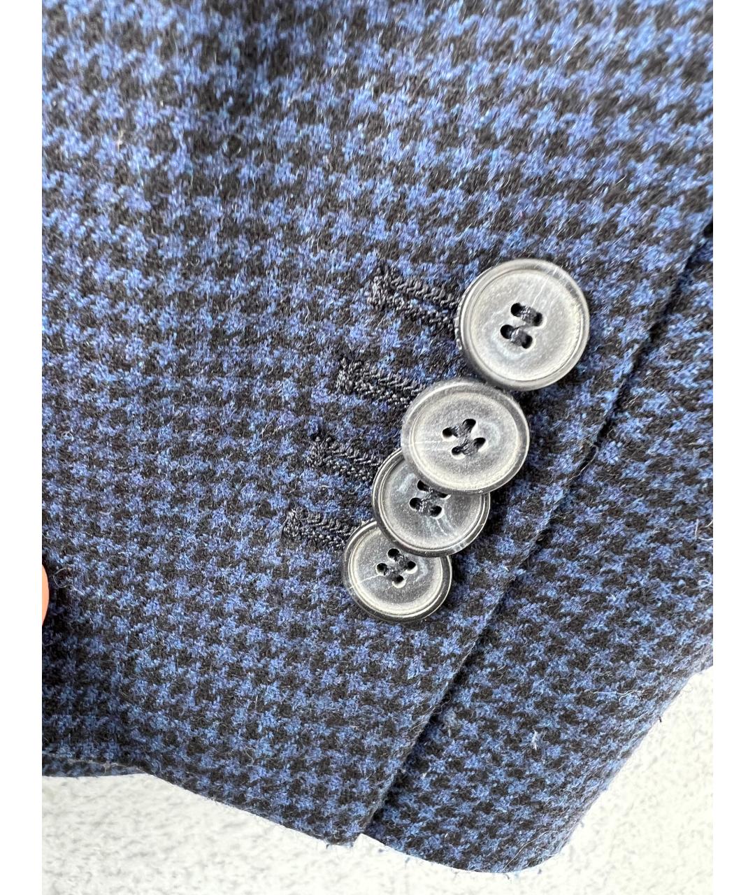 KARL LAGERFELD Темно-синий шерстяной пиджак, фото 4