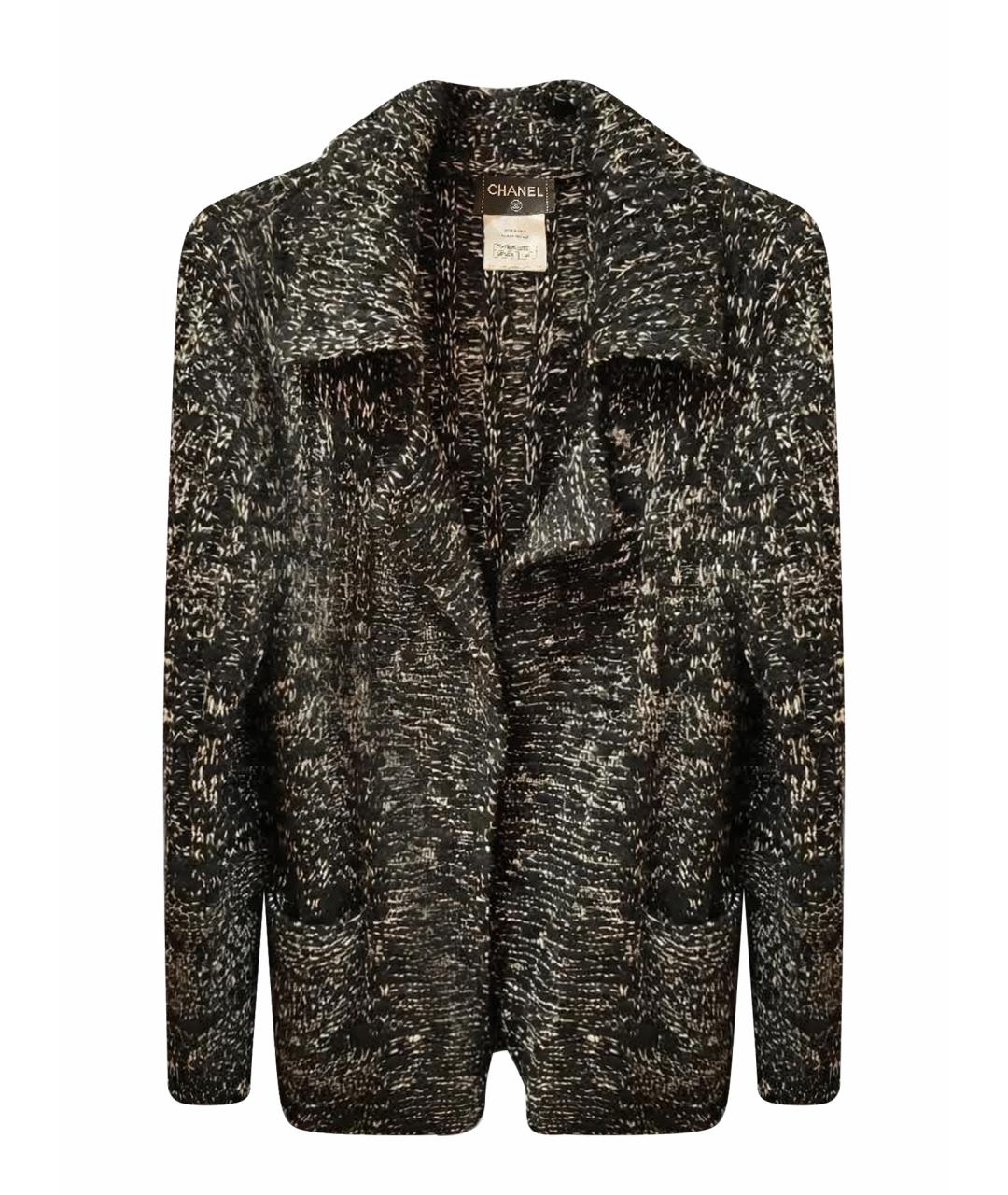 CHANEL Черный кашемировый кардиган, фото 1