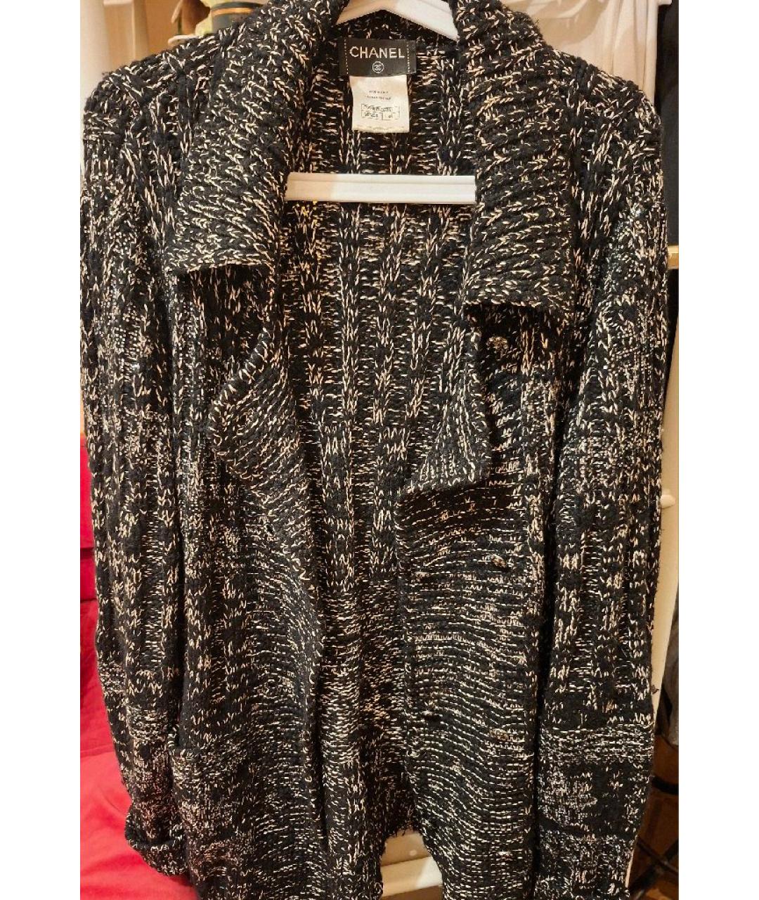 CHANEL Черный кашемировый кардиган, фото 5