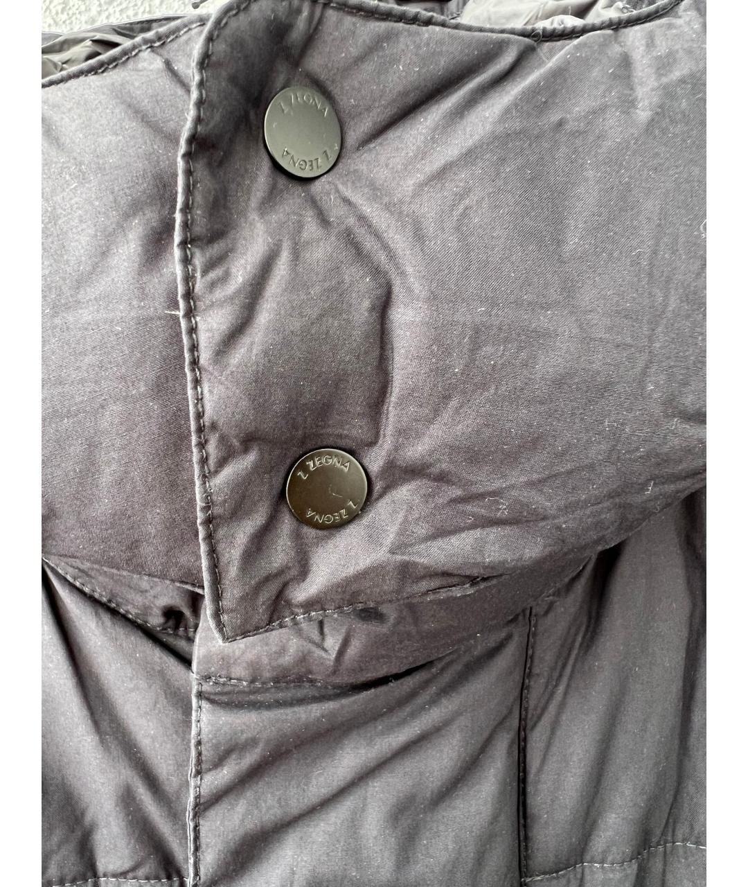 ZEGNA Темно-синий полиамидовый пуховик, фото 3