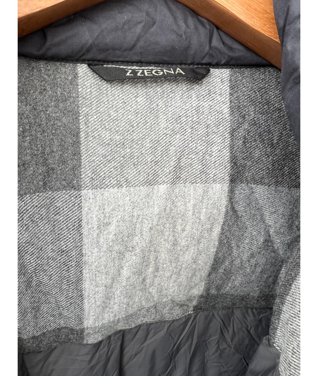 ZEGNA Темно-синий полиамидовый пуховик, фото 4