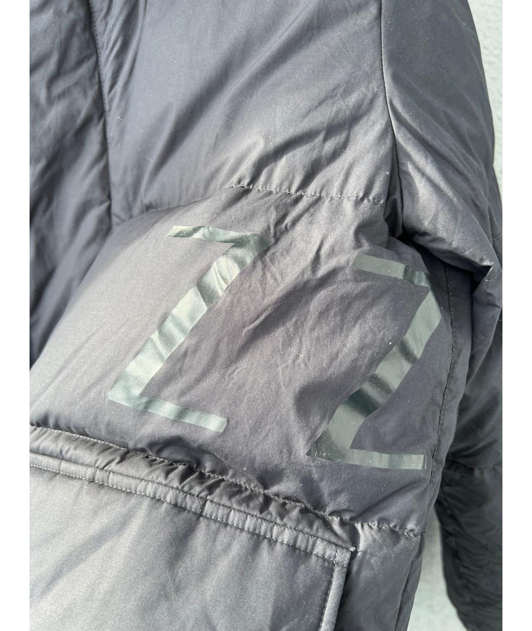 ZEGNA Темно-синий полиамидовый пуховик, фото 2