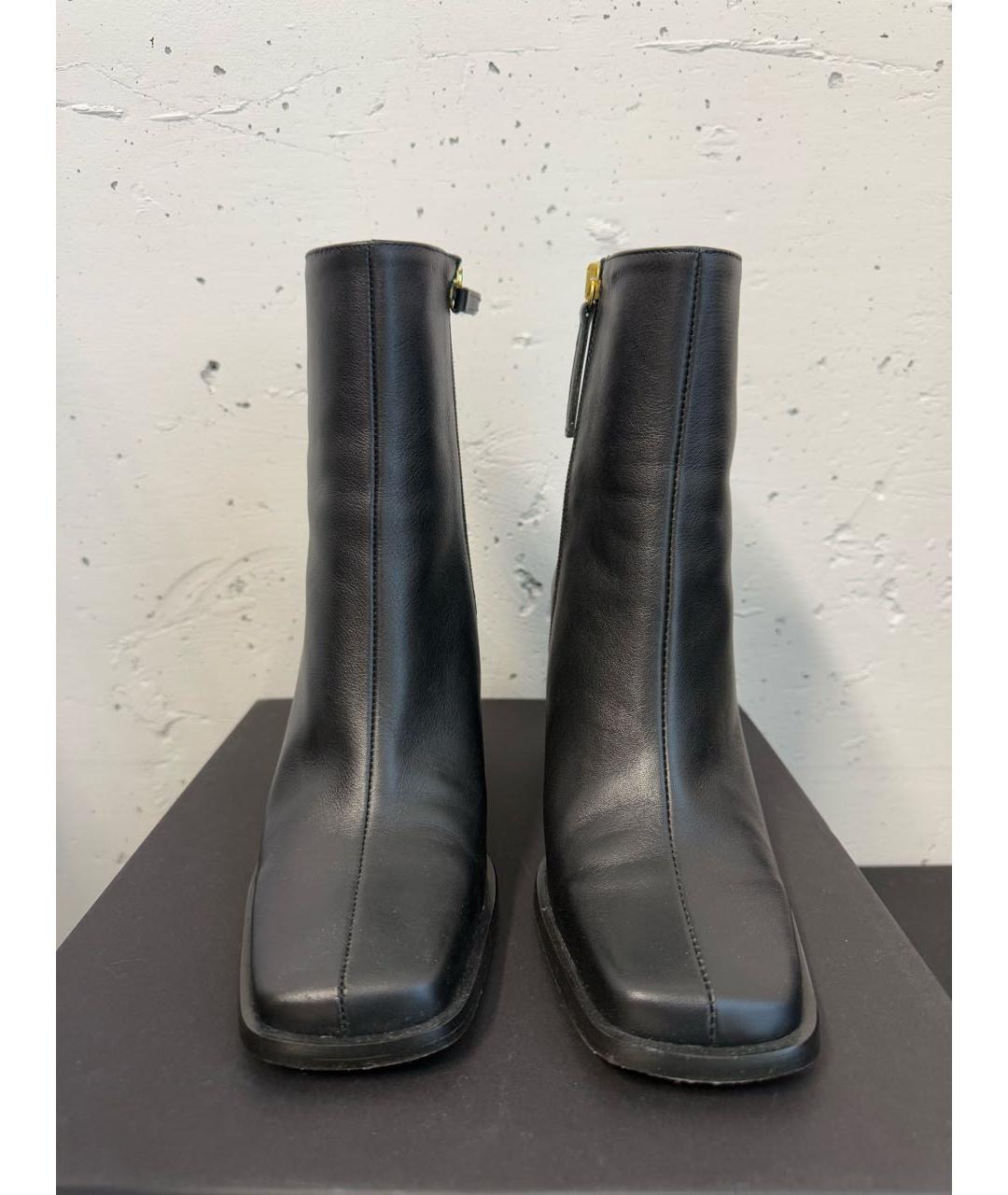 ALOHAS Черные кожаные ботильоны, фото 2