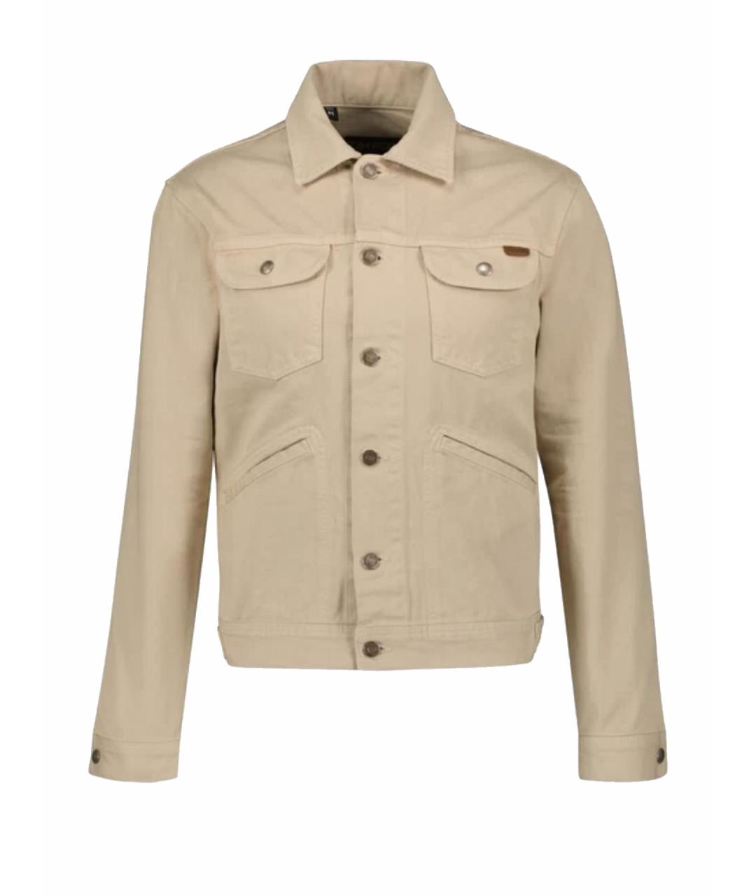TOM FORD Бежевая хлопковая куртка, фото 1