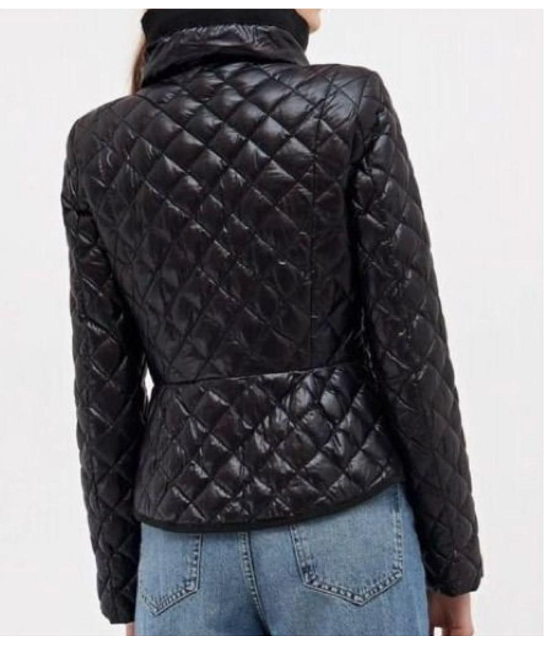 MONCLER Черная полиэстеровая куртка, фото 2