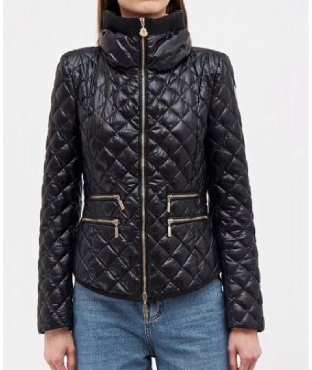 MONCLER Черная полиэстеровая куртка, фото 6