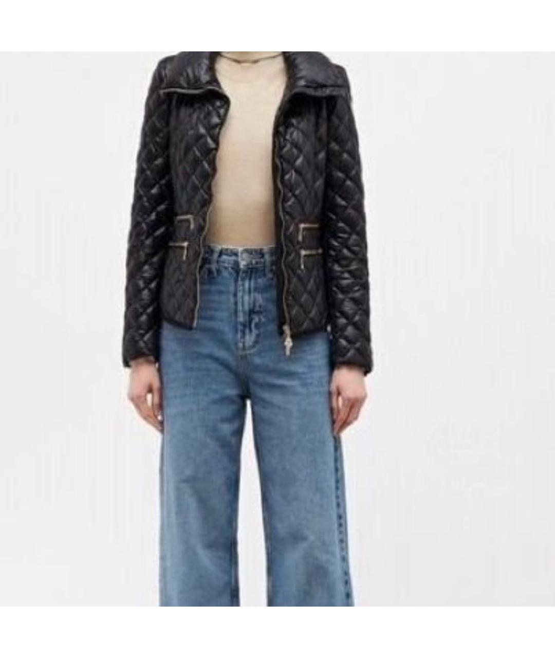 MONCLER Черная полиэстеровая куртка, фото 4