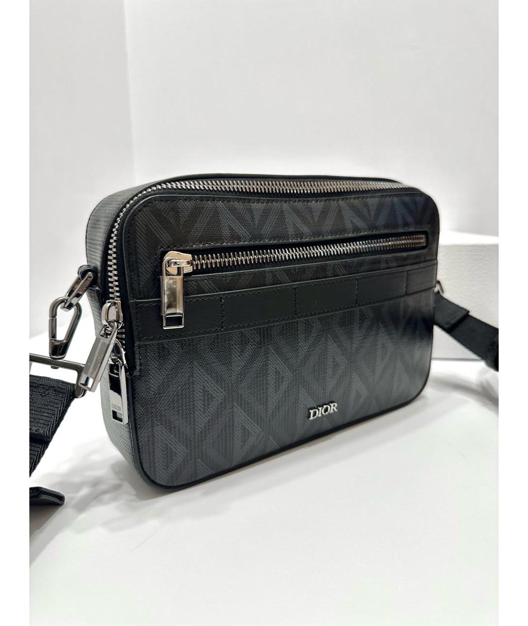 CHRISTIAN DIOR Темно-синяя сумка на плечо, фото 3