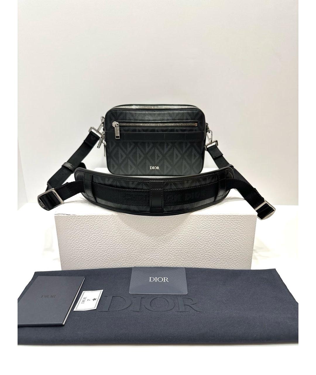 CHRISTIAN DIOR Темно-синяя сумка на плечо, фото 2