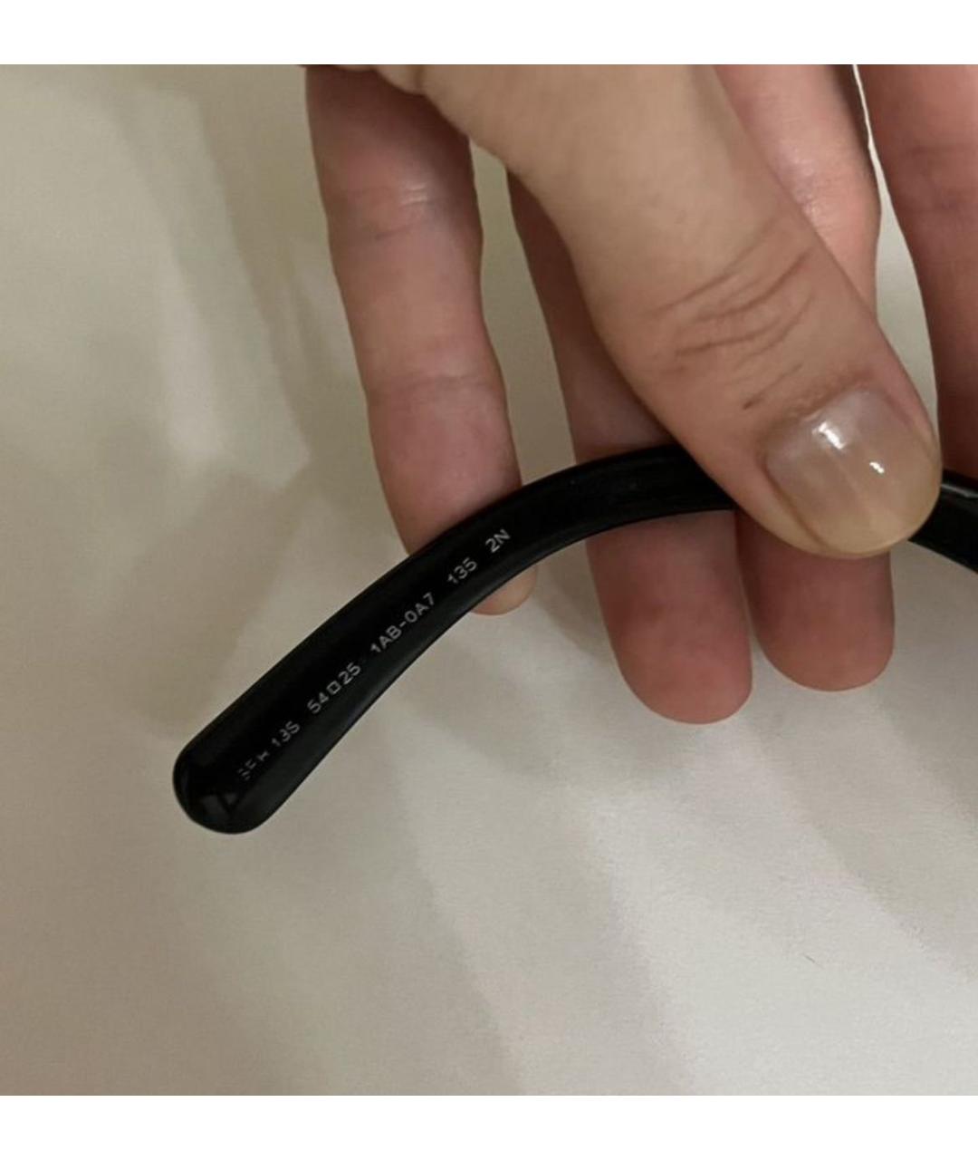 PRADA Черные пластиковые солнцезащитные очки, фото 5