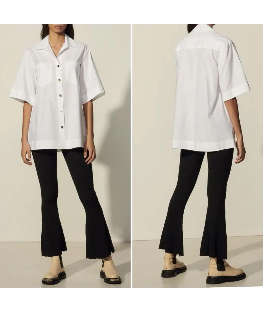 SANDRO Белая хлопковая рубашка, фото 2