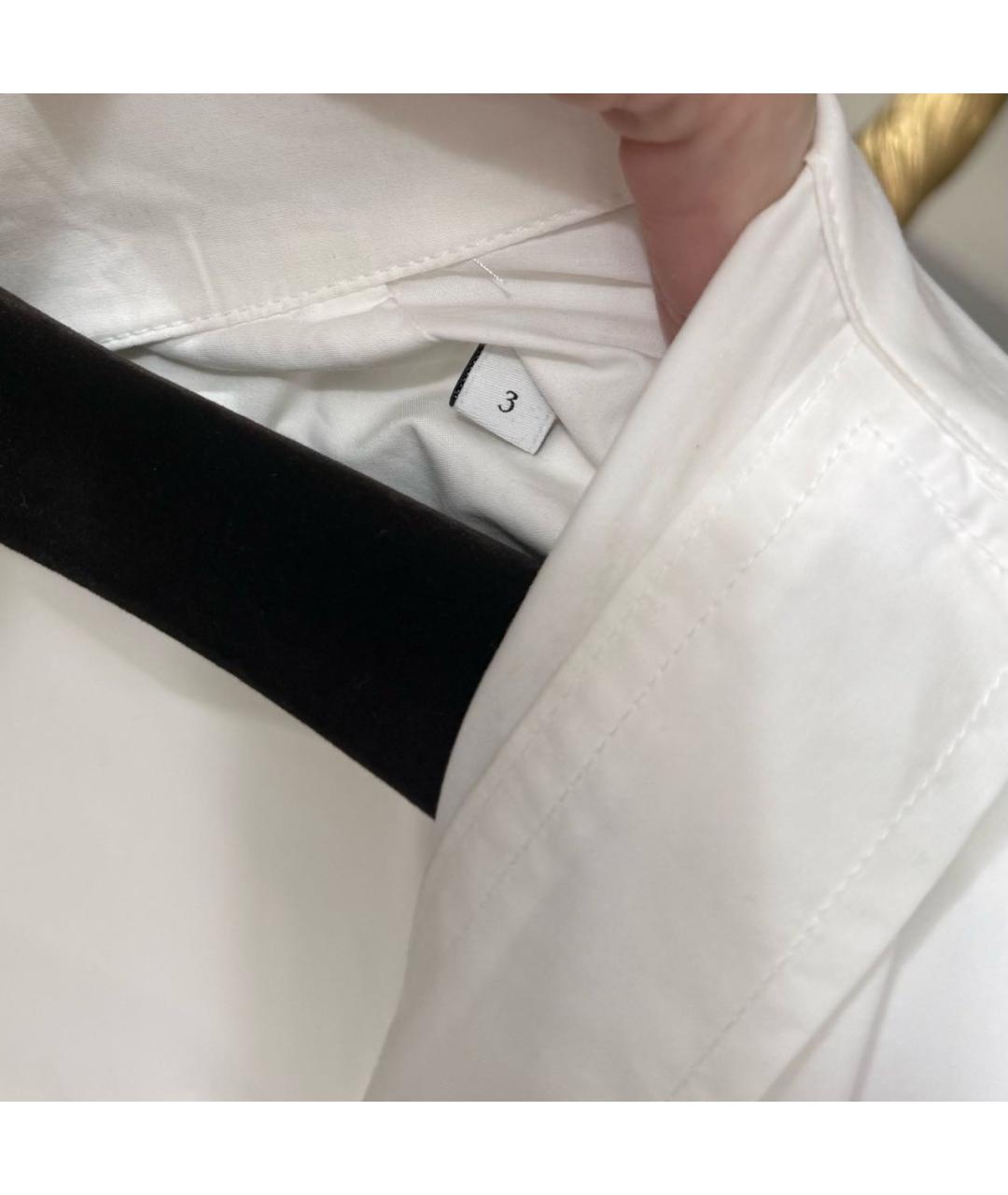 SANDRO Белая хлопковая рубашка, фото 7