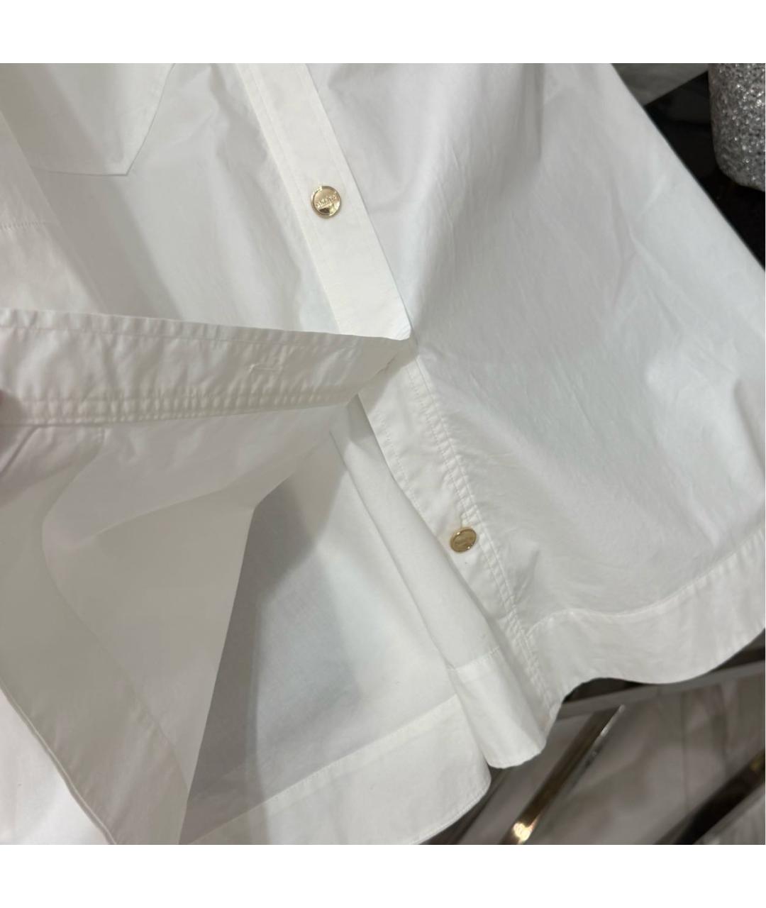 SANDRO Белая хлопковая рубашка, фото 5