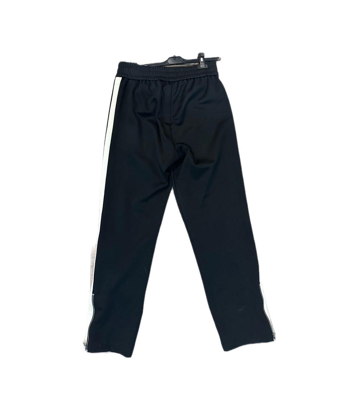 PALM ANGELS Черные полиэстеровые повседневные брюки, фото 2