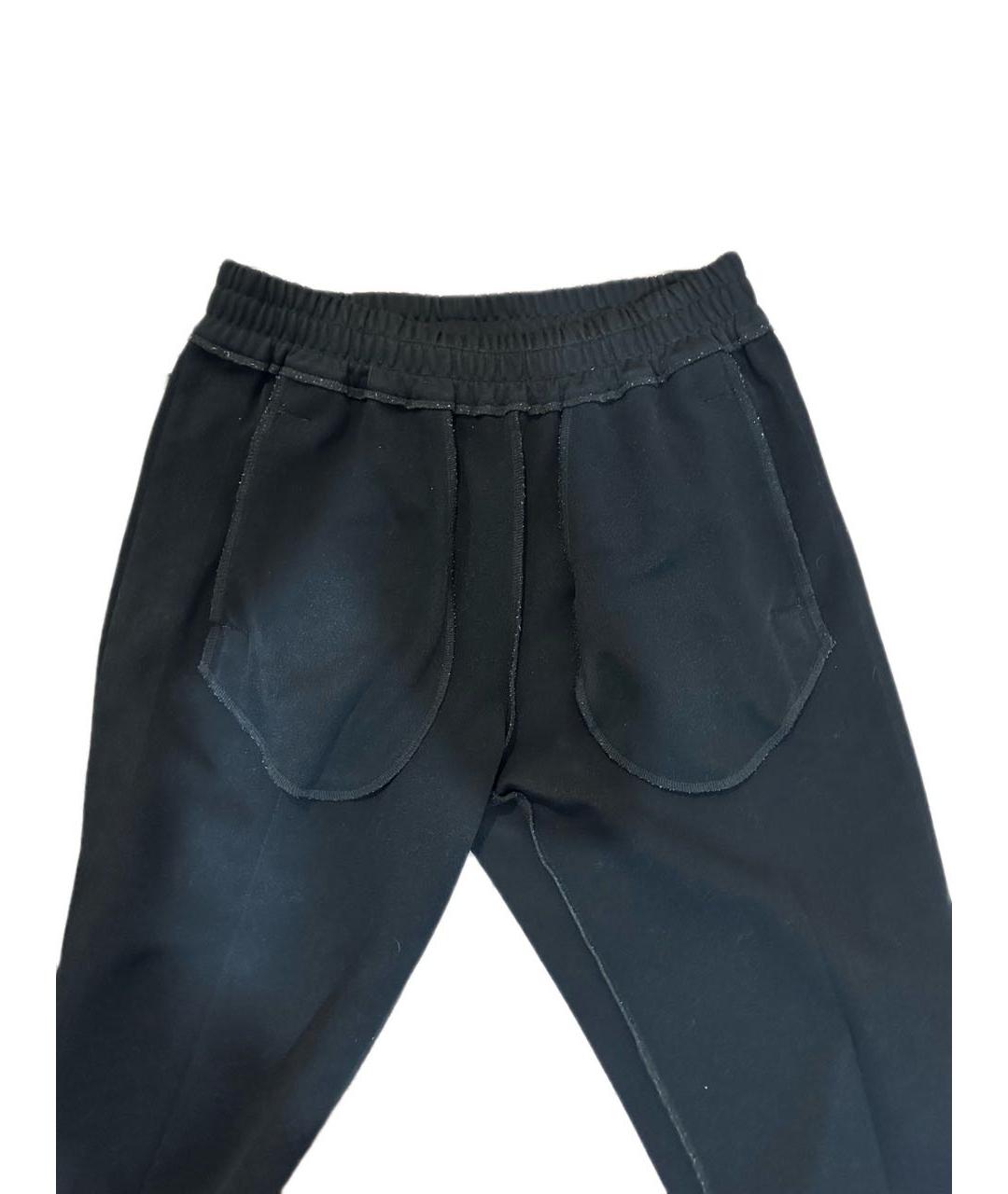 PALM ANGELS Черные полиэстеровые повседневные брюки, фото 3