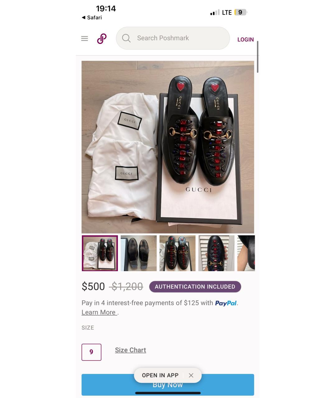 GUCCI Черные кожаные сабо, фото 8