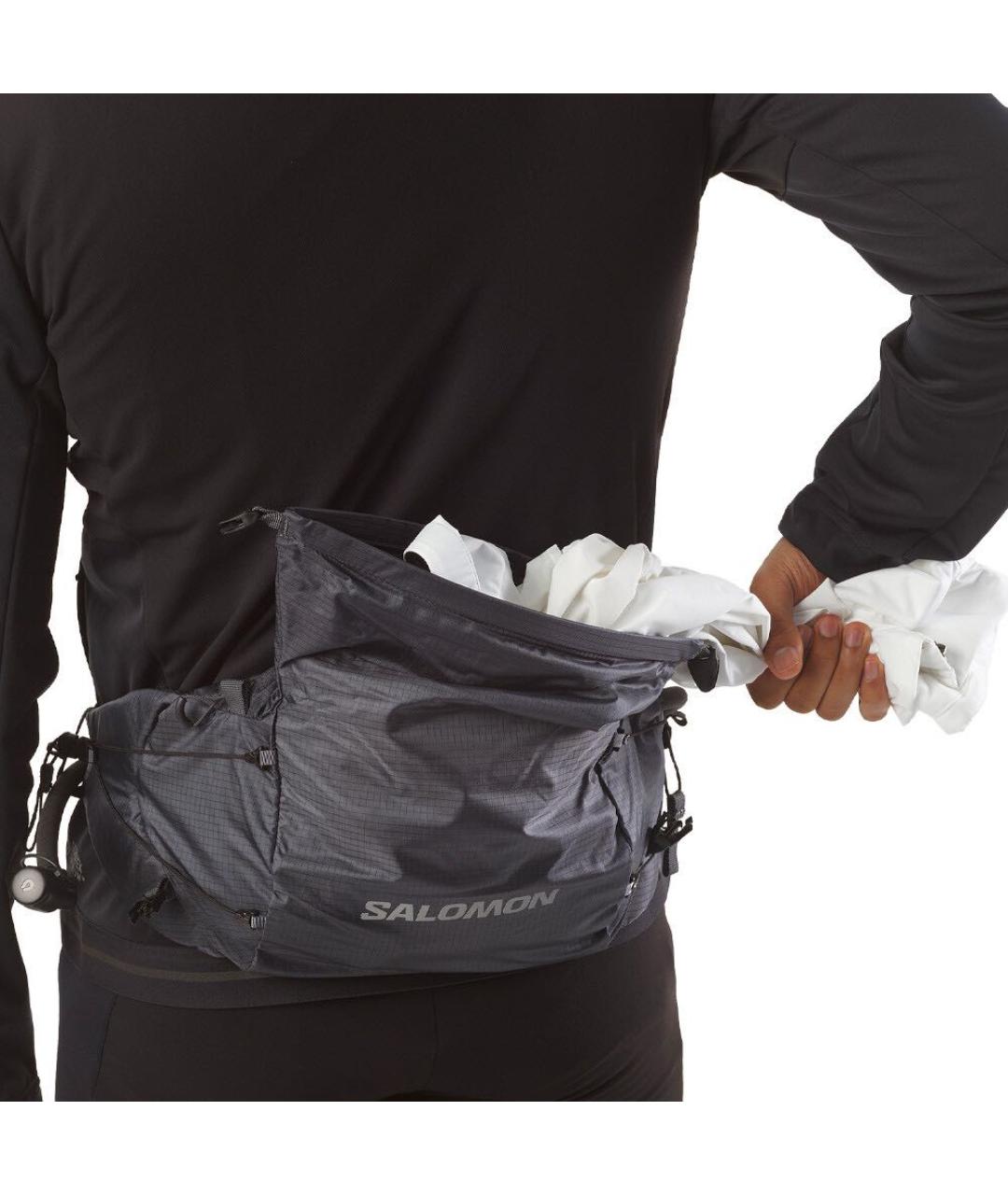 SALOMON Черная синтетическая поясная сумка, фото 2