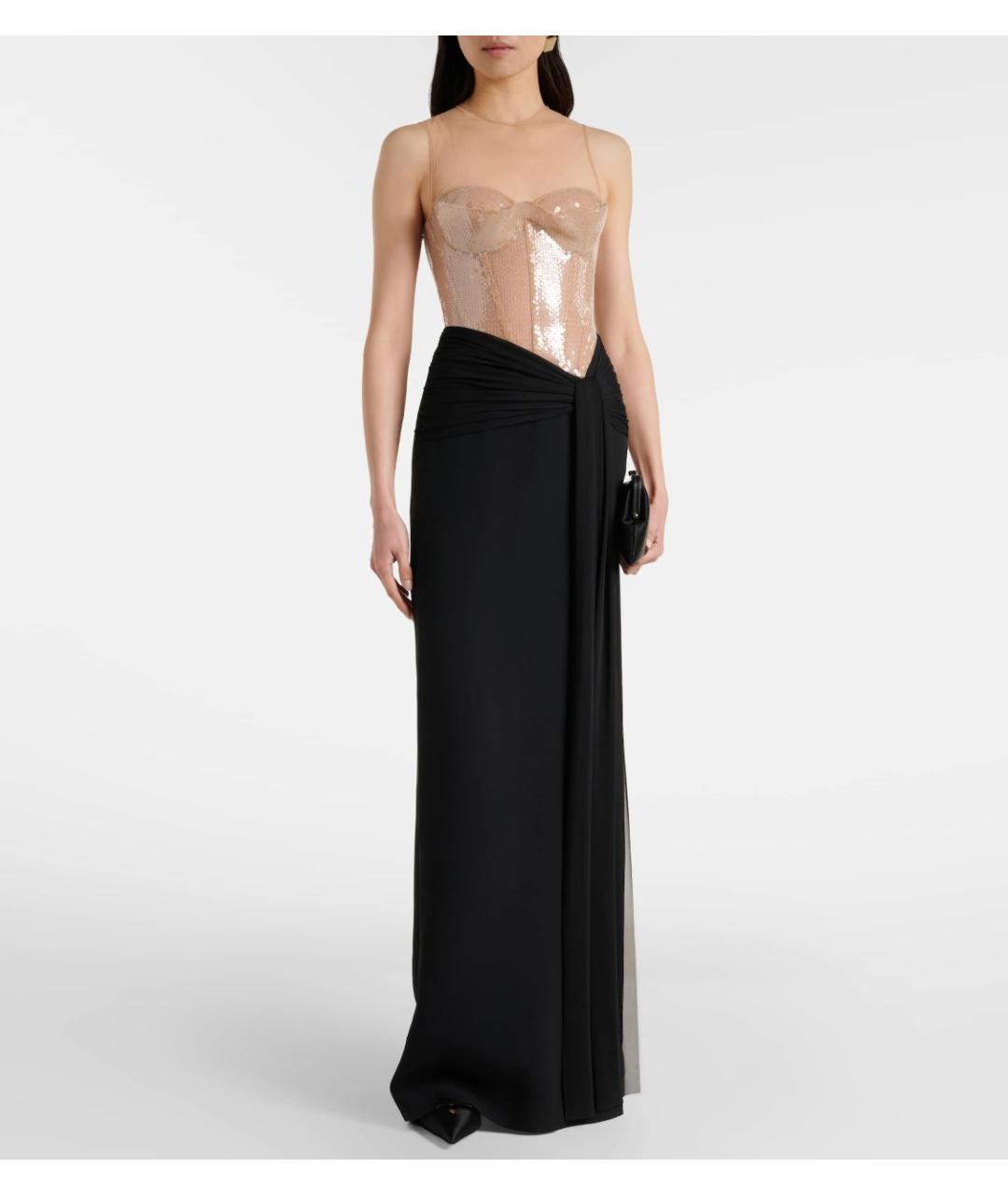 DAVID KOMA Бежевое полиэстеровое коктейльное платье, фото 2